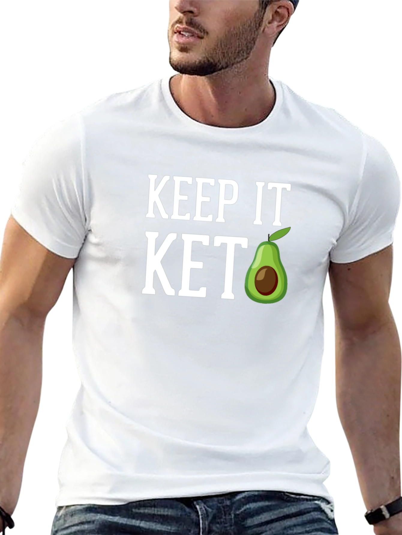 Keep It Keto T-Shirt Avocado Graphic Tee