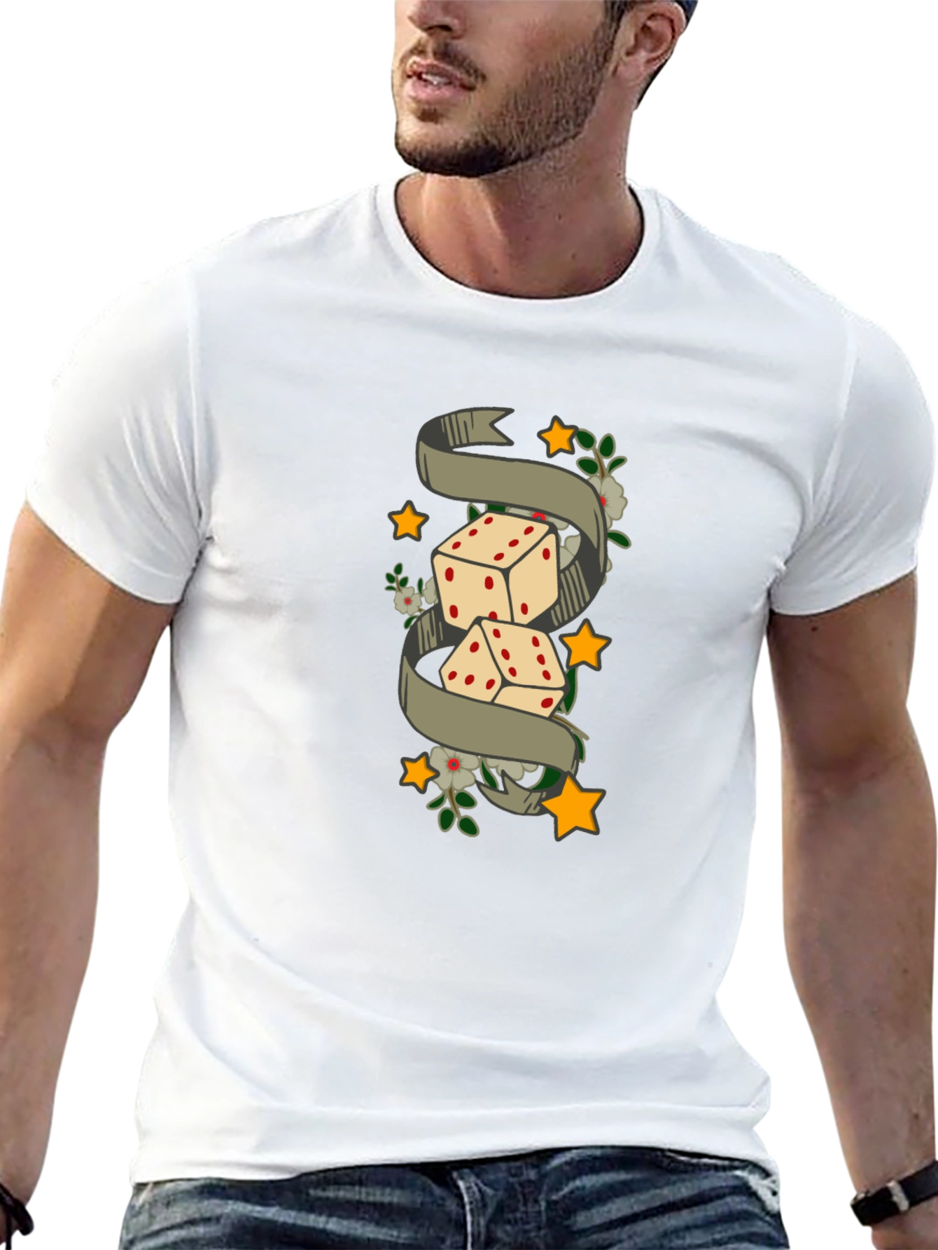 Dice Tattoo Style T-Shirt