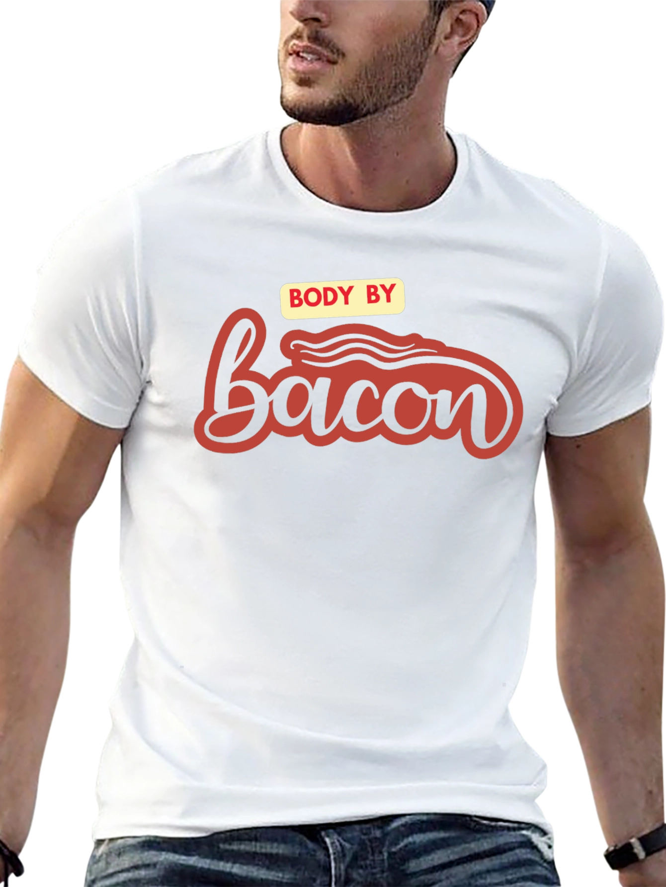 Body by Bacon Graphic Tee - Funny Foodie Shirt