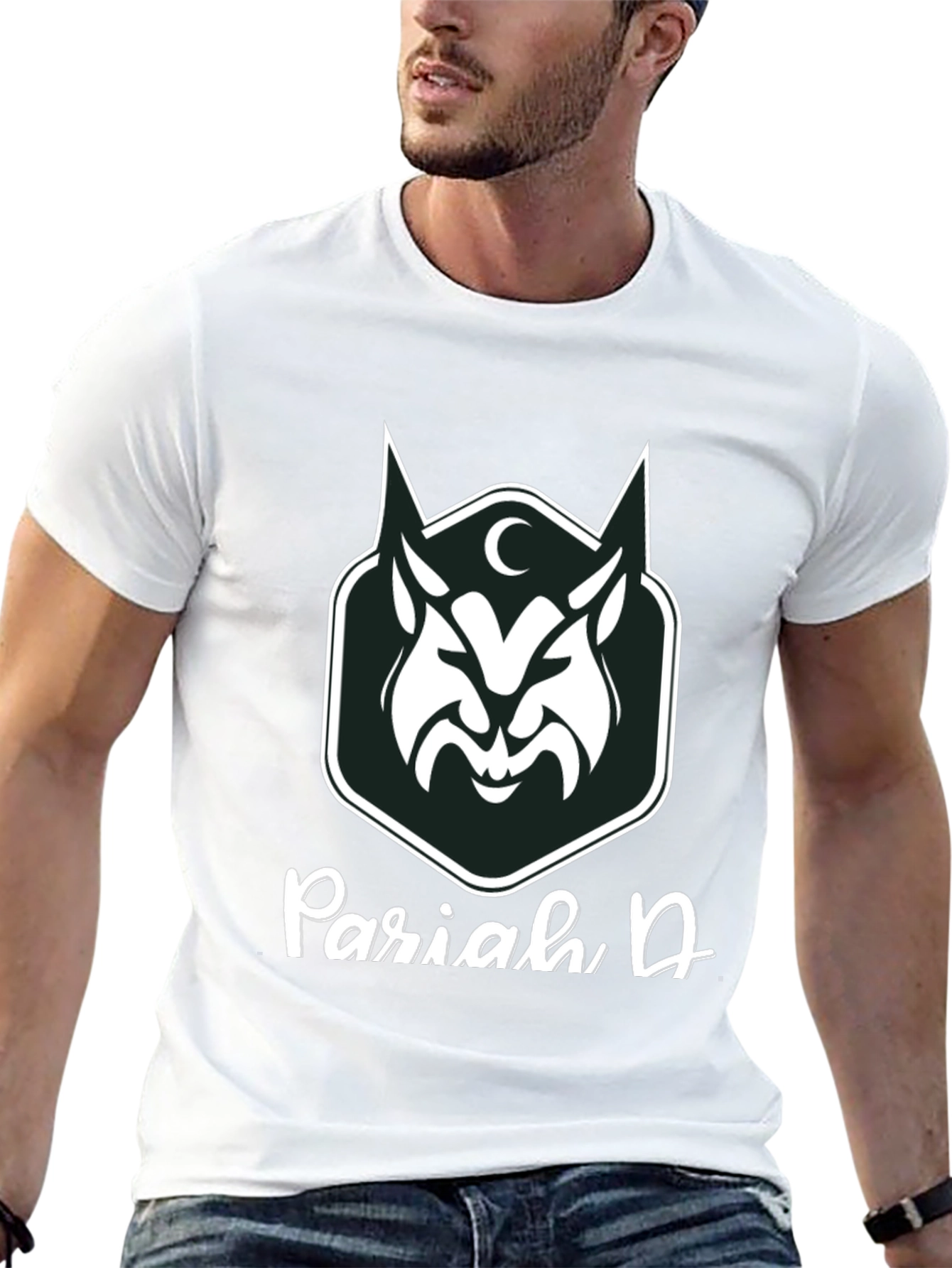 Pariah D Graphic Tee - Dark Wolf Design