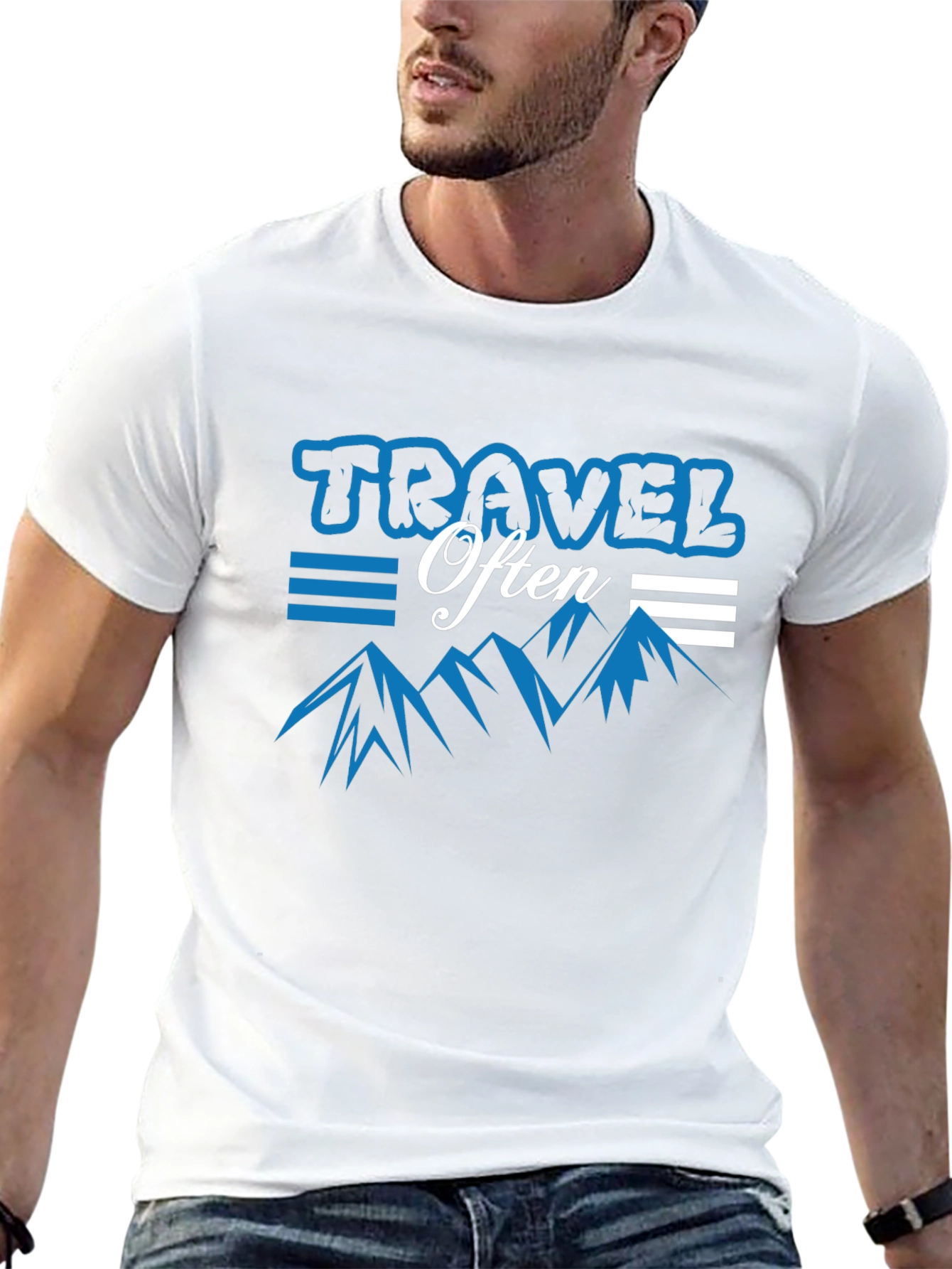 Travel Often Graphic Tee - Black