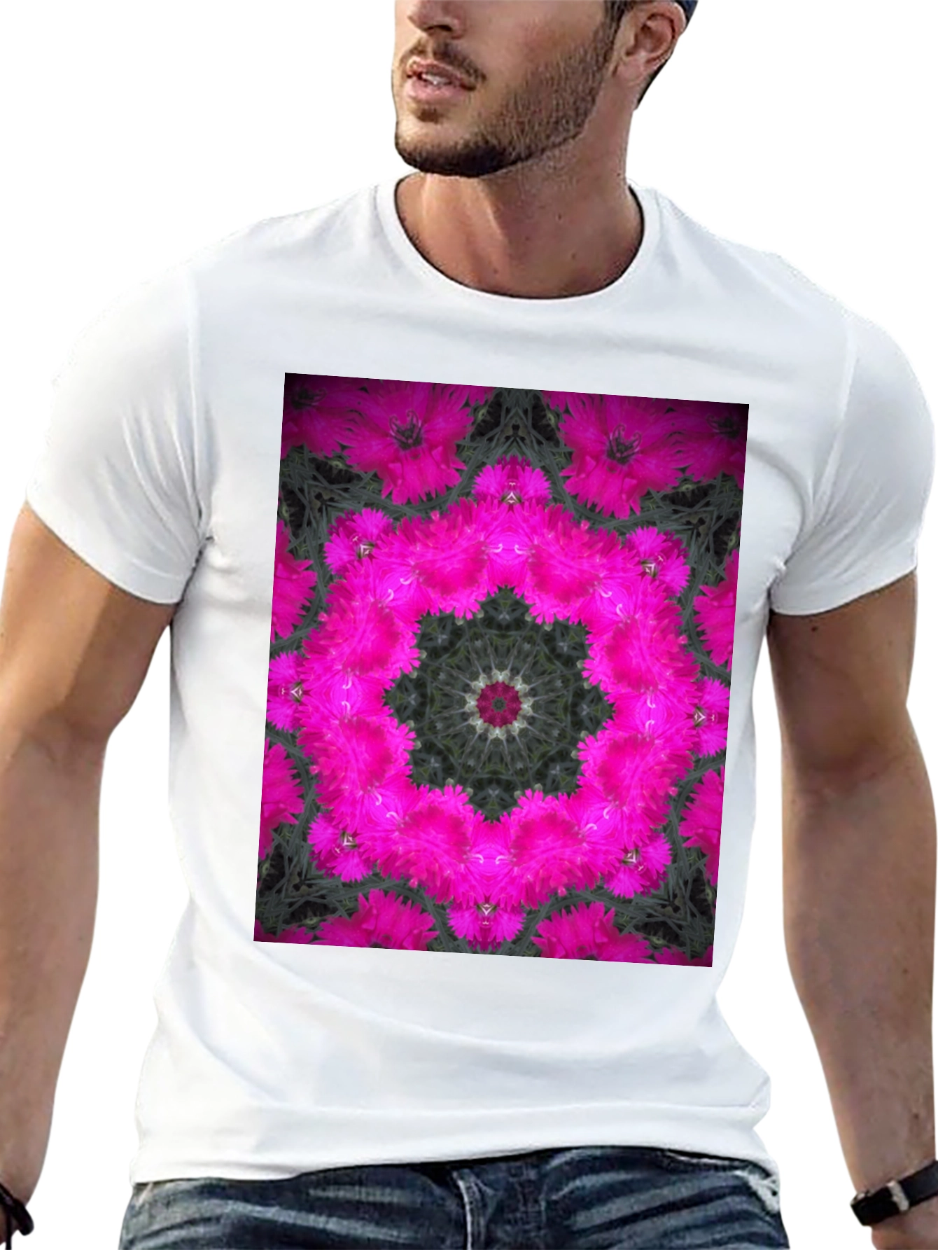 Floral Kaleidoscope Graphic T-Shirt