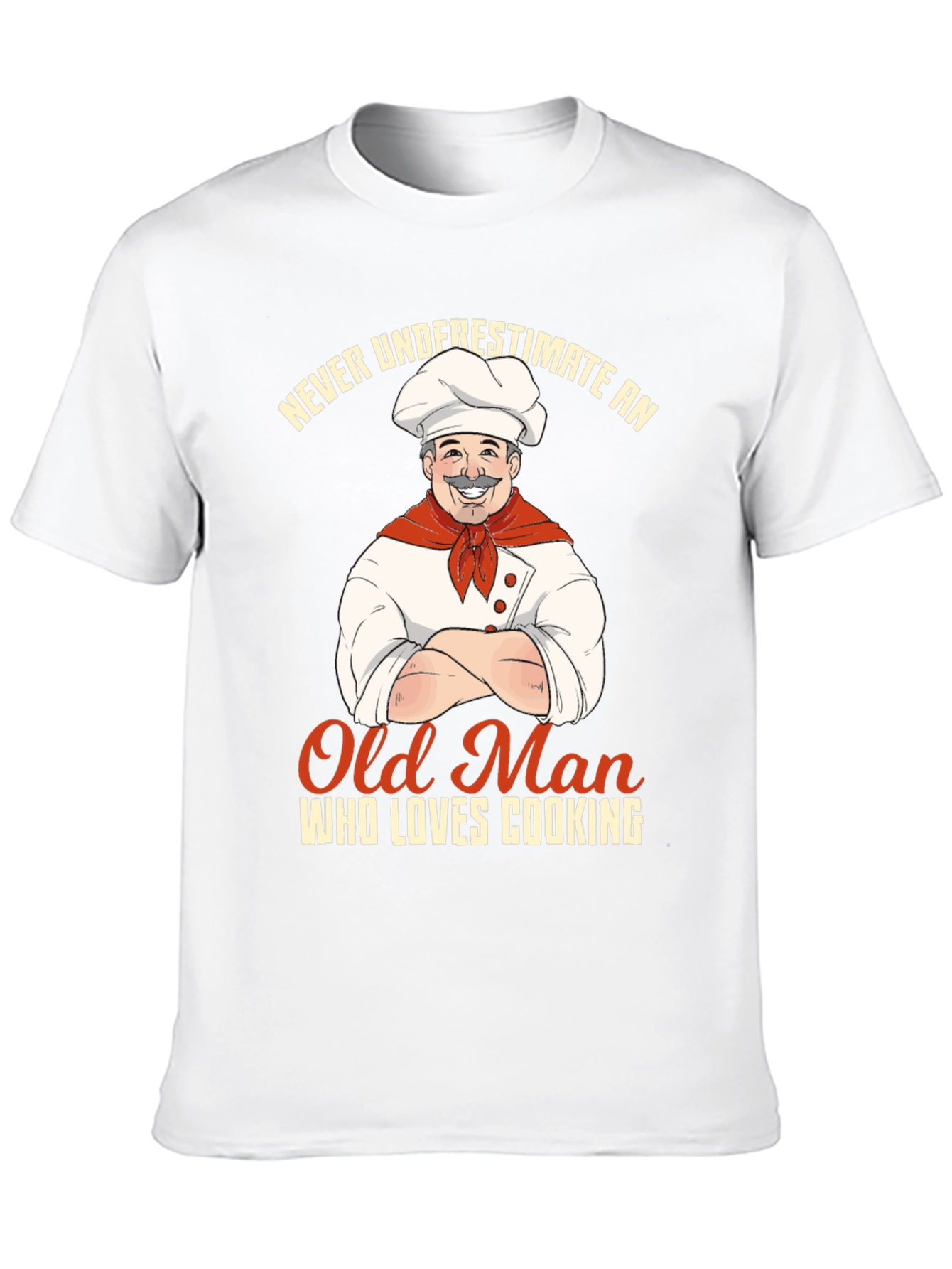 Never Underestimate an Old Man Who Loves Cooking T-Shirt