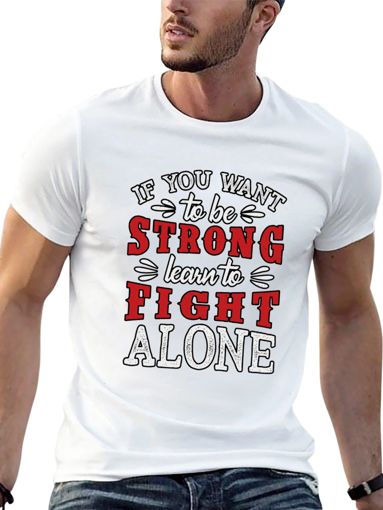 Strong Fight Alone Graphic T-Shirt