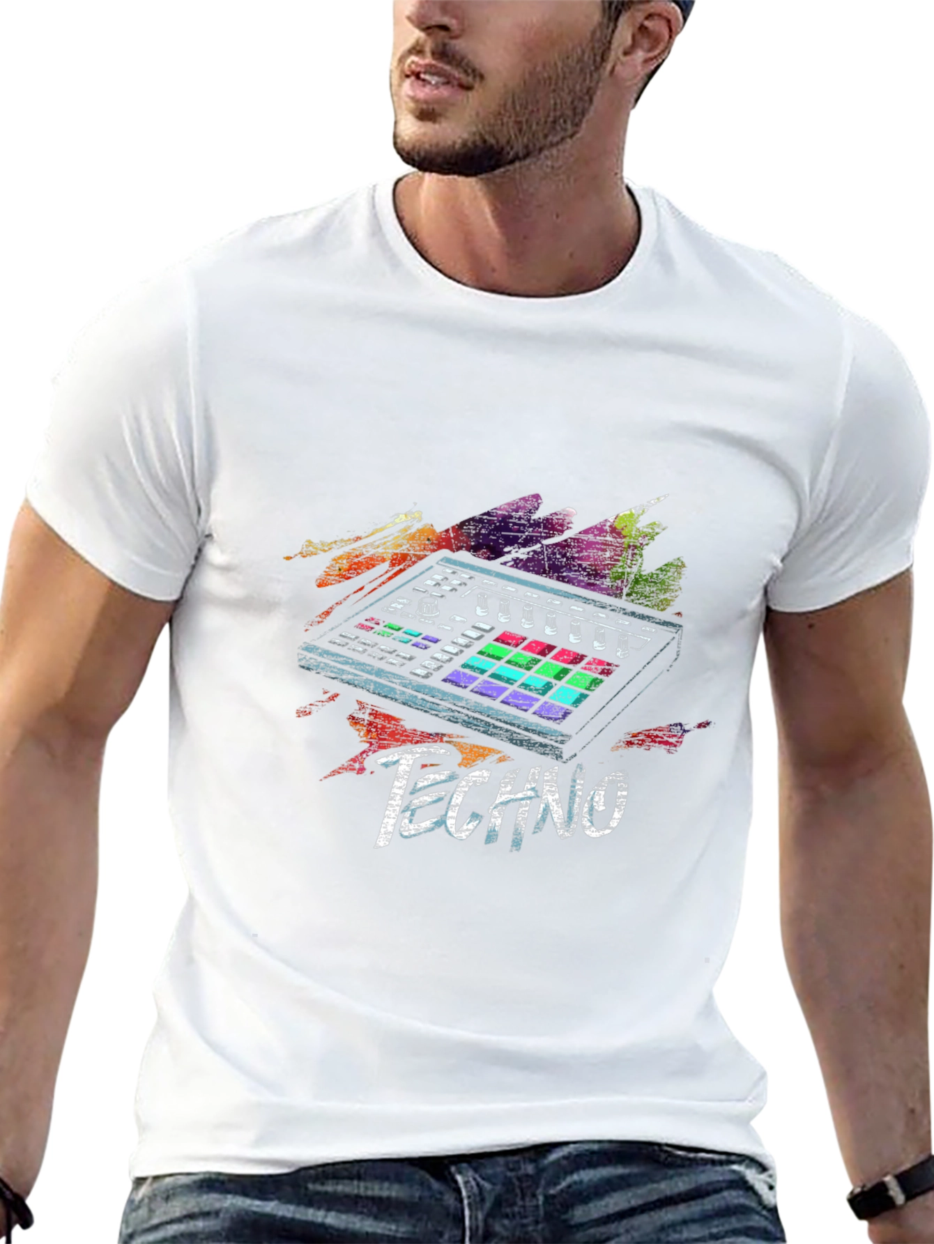 Techno Music Producer Graphic T-Shirt
