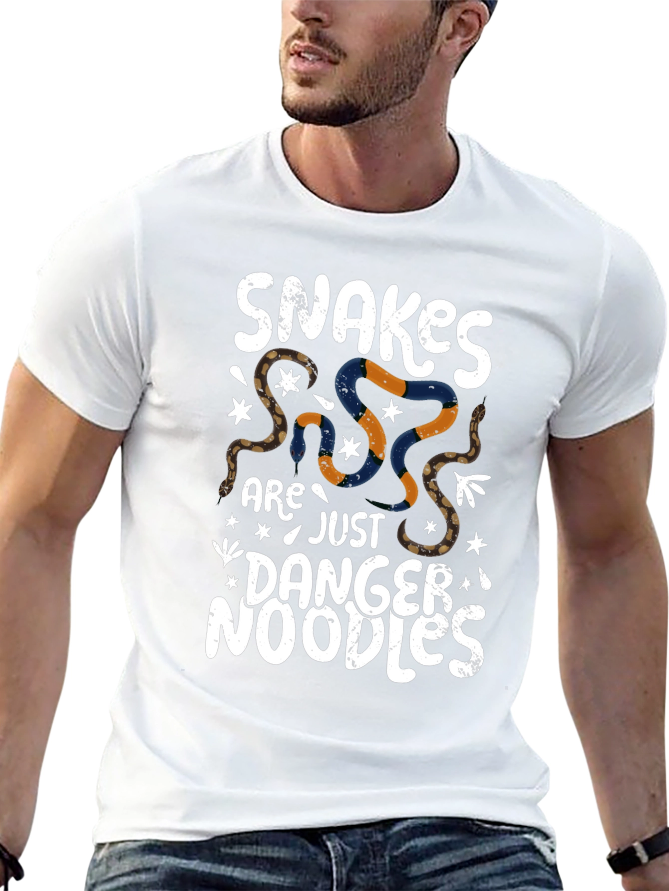 Snakes Are Just Danger Noodles Graphic Tee