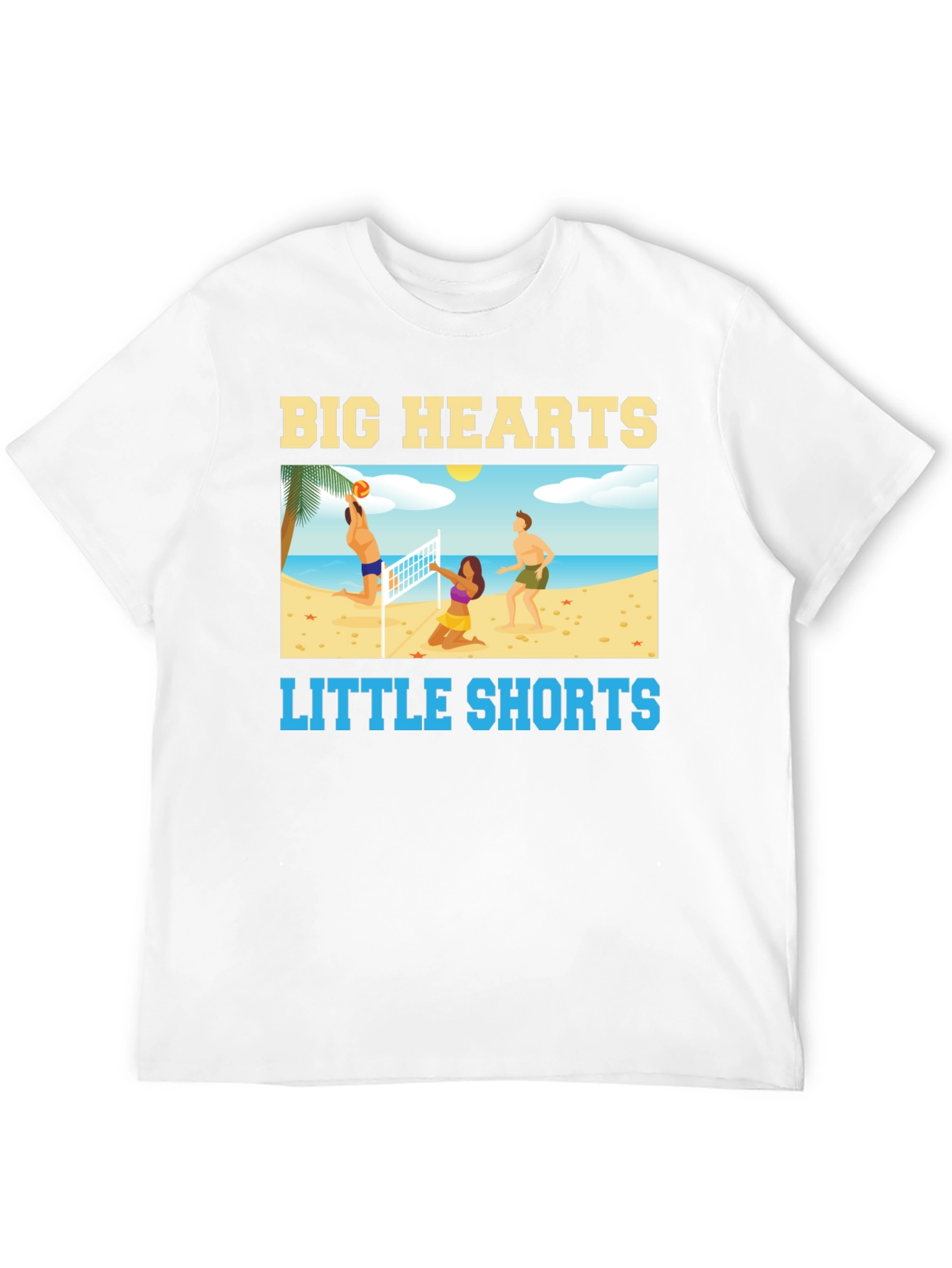 Big Hearts Little Shorts Black T-Shirt