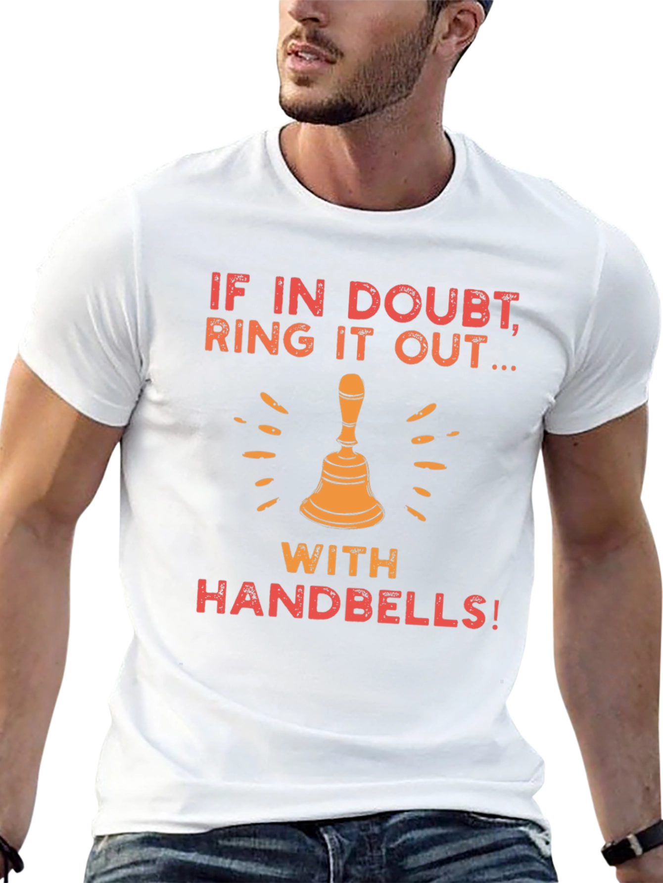 If In Doubt Ring It Out Handbells Graphic Tee