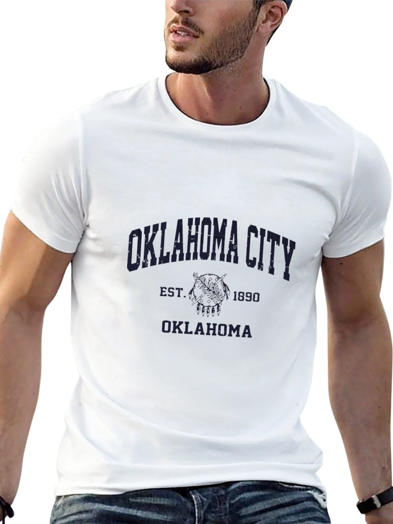 Oklahoma City Black Graphic T-Shirt