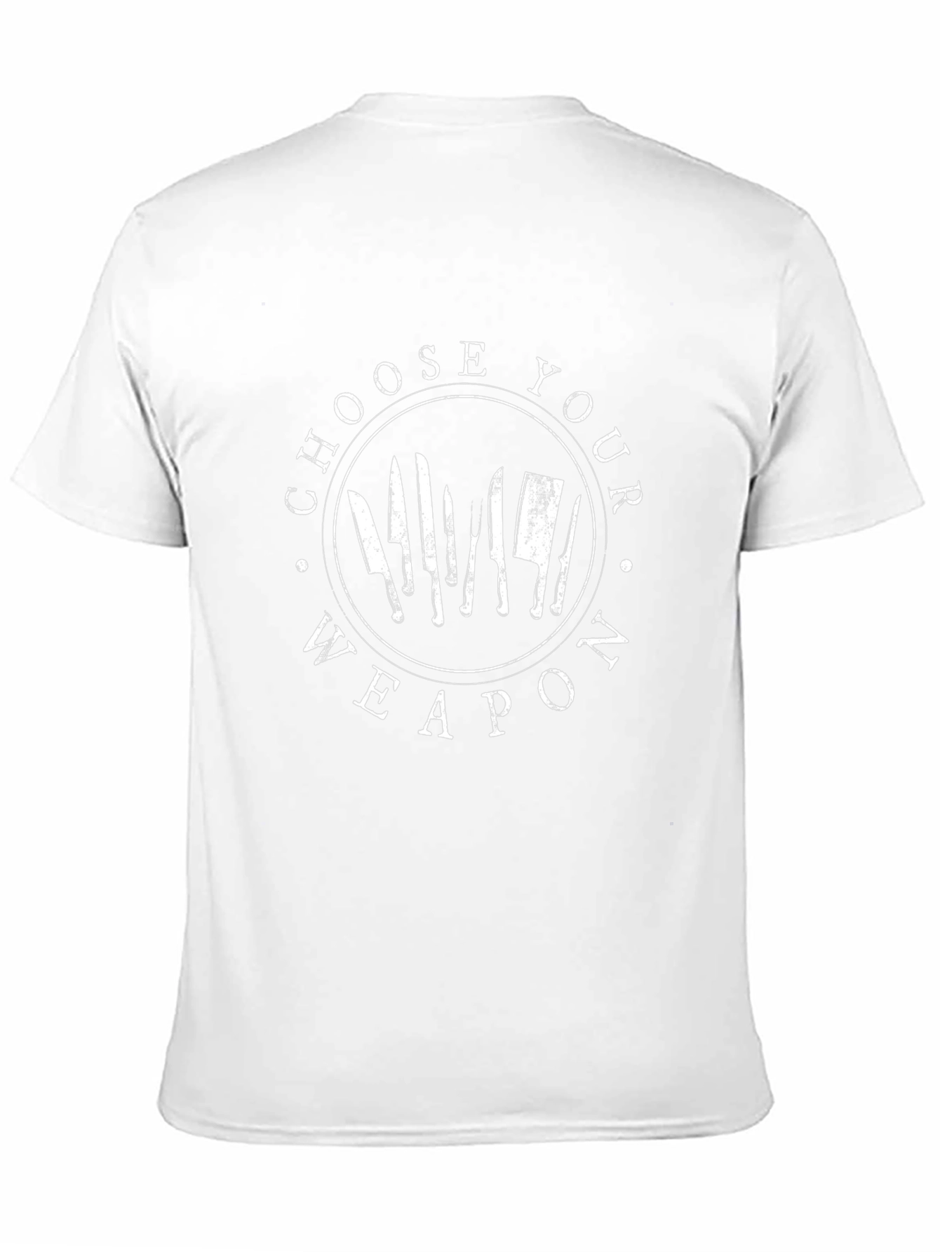 Choose Your Weapon Chef T-Shirt - Culinary Knife Design
