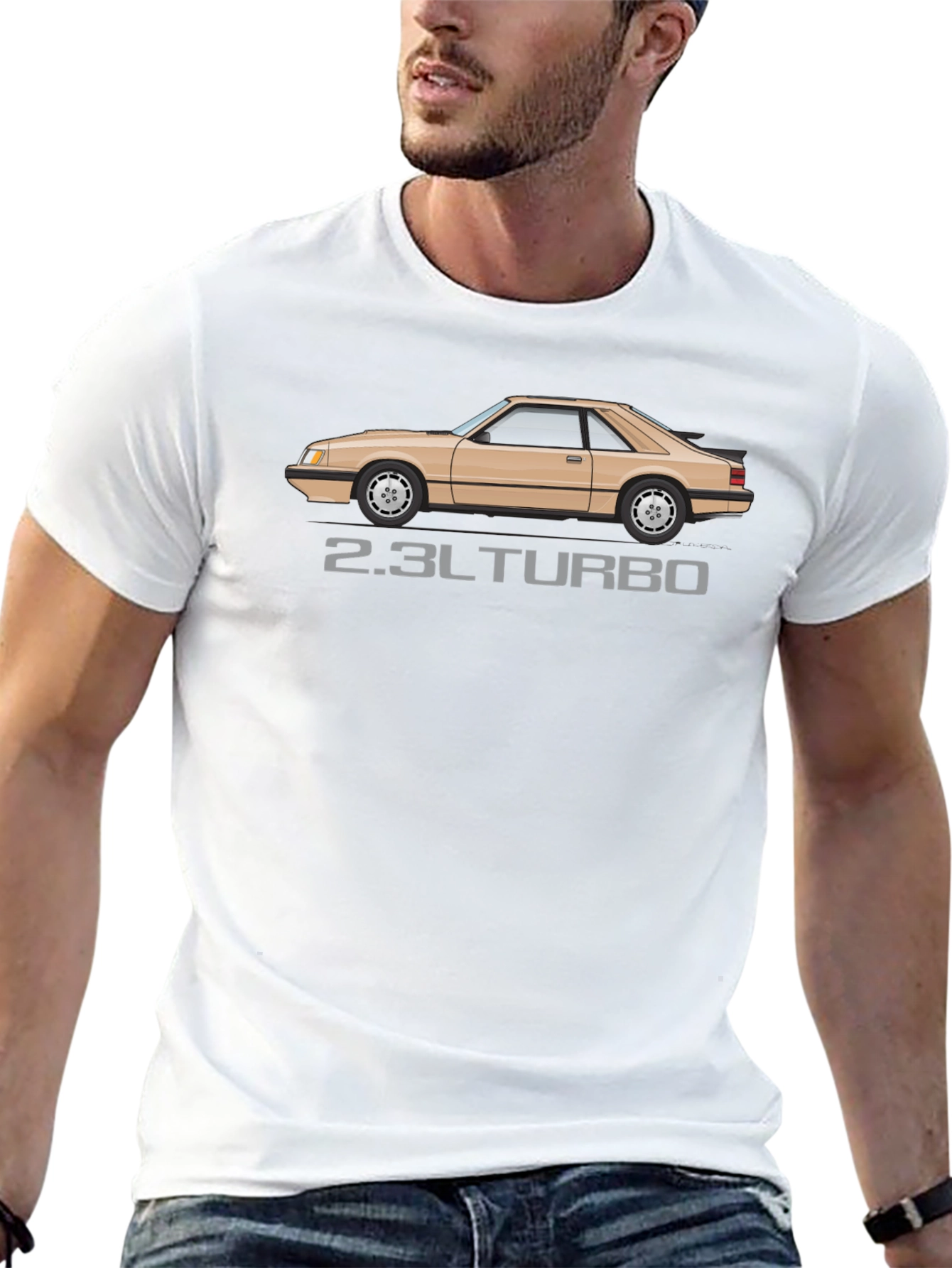 2.3L Turbo Mustang T-Shirt - Black Automotive Enthusiast