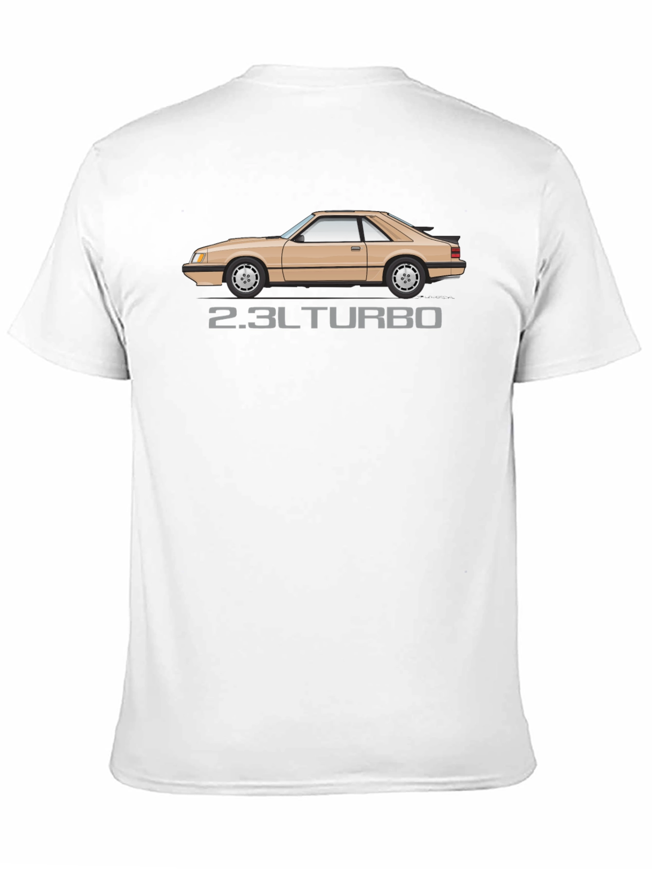 2.3L Turbo Mustang T-Shirt - Black Automotive Enthusiast