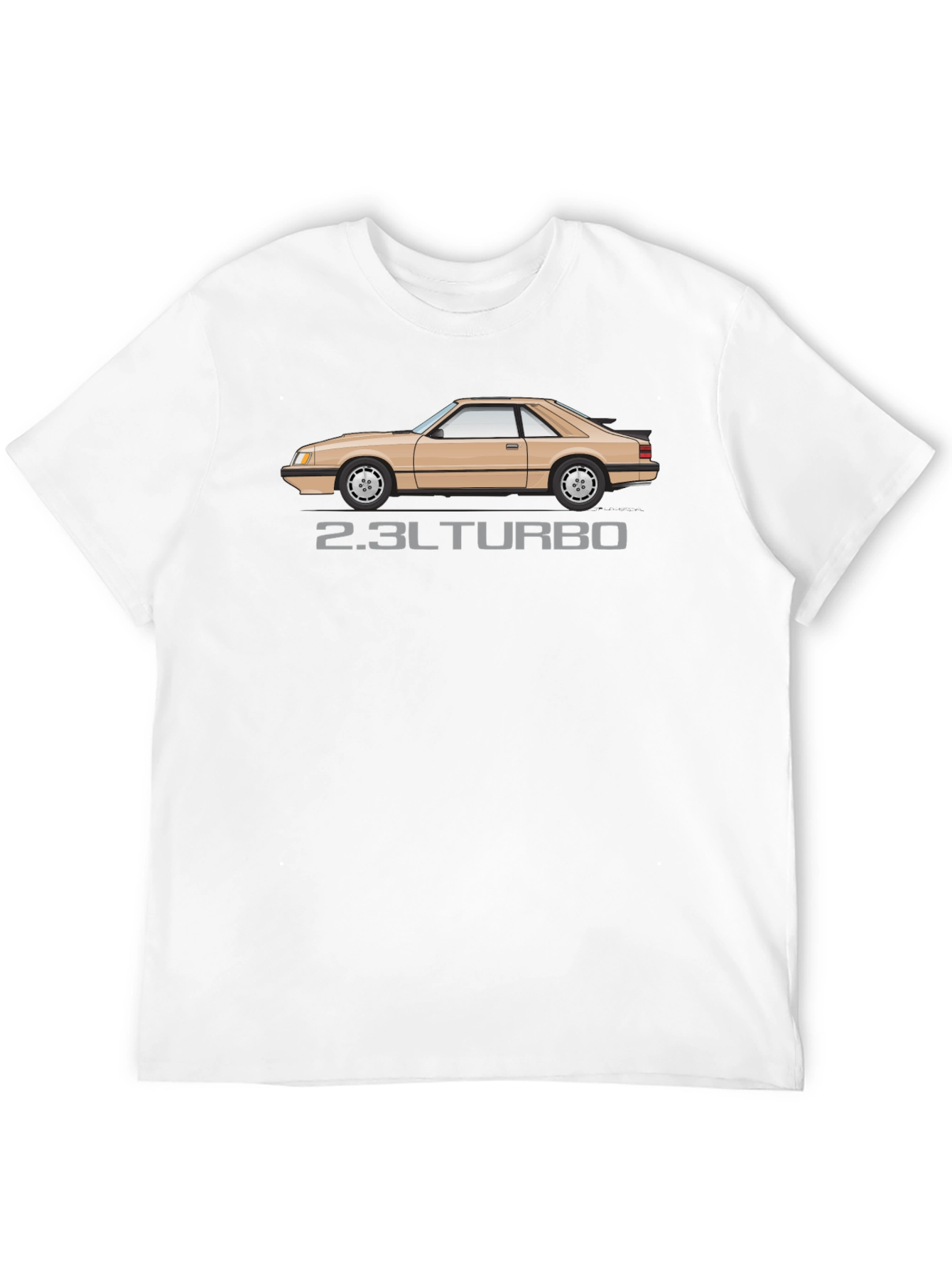 2.3L Turbo Mustang T-Shirt - Black Automotive Enthusiast
