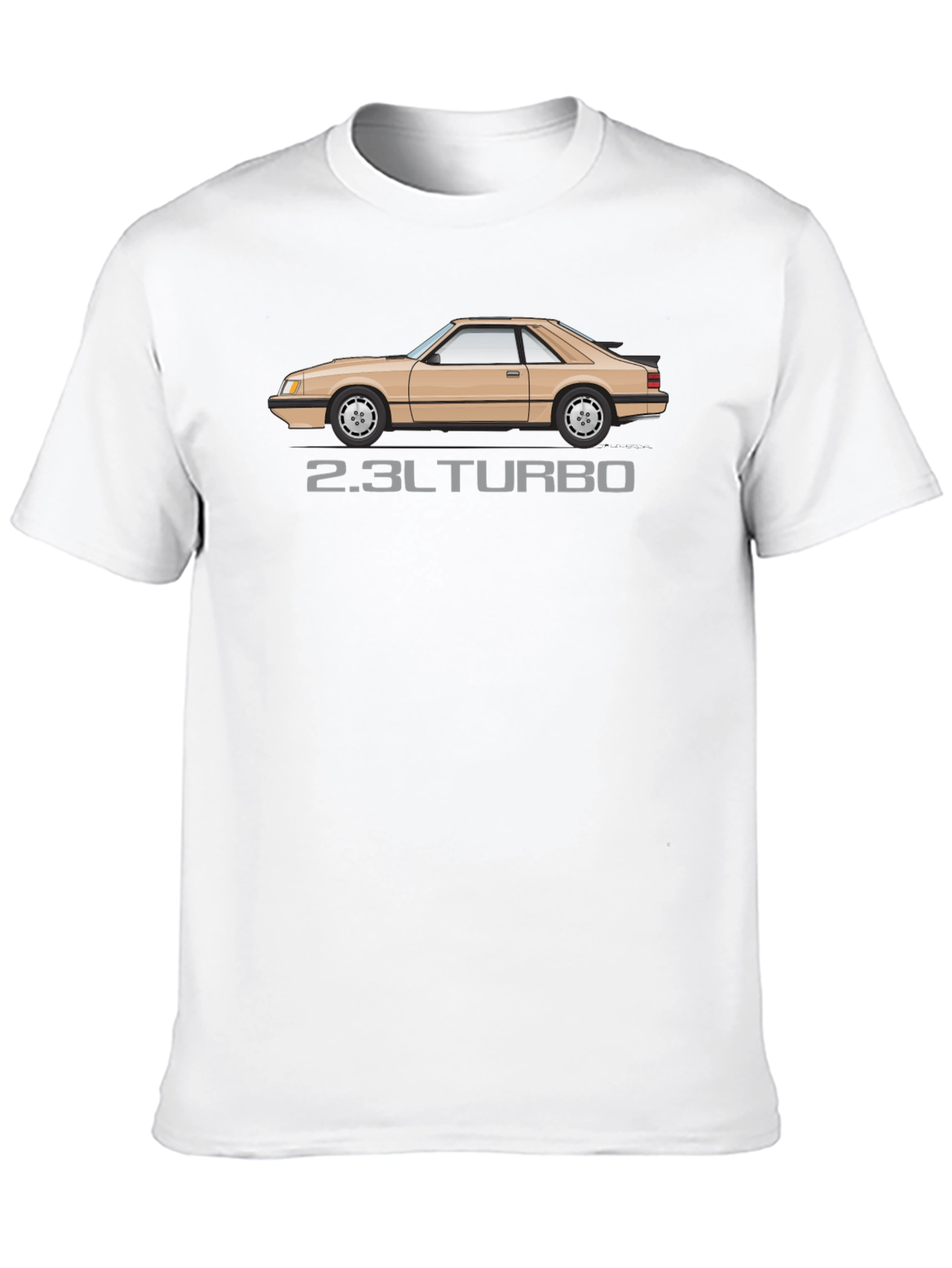 2.3L Turbo Mustang T-Shirt - Black Automotive Enthusiast