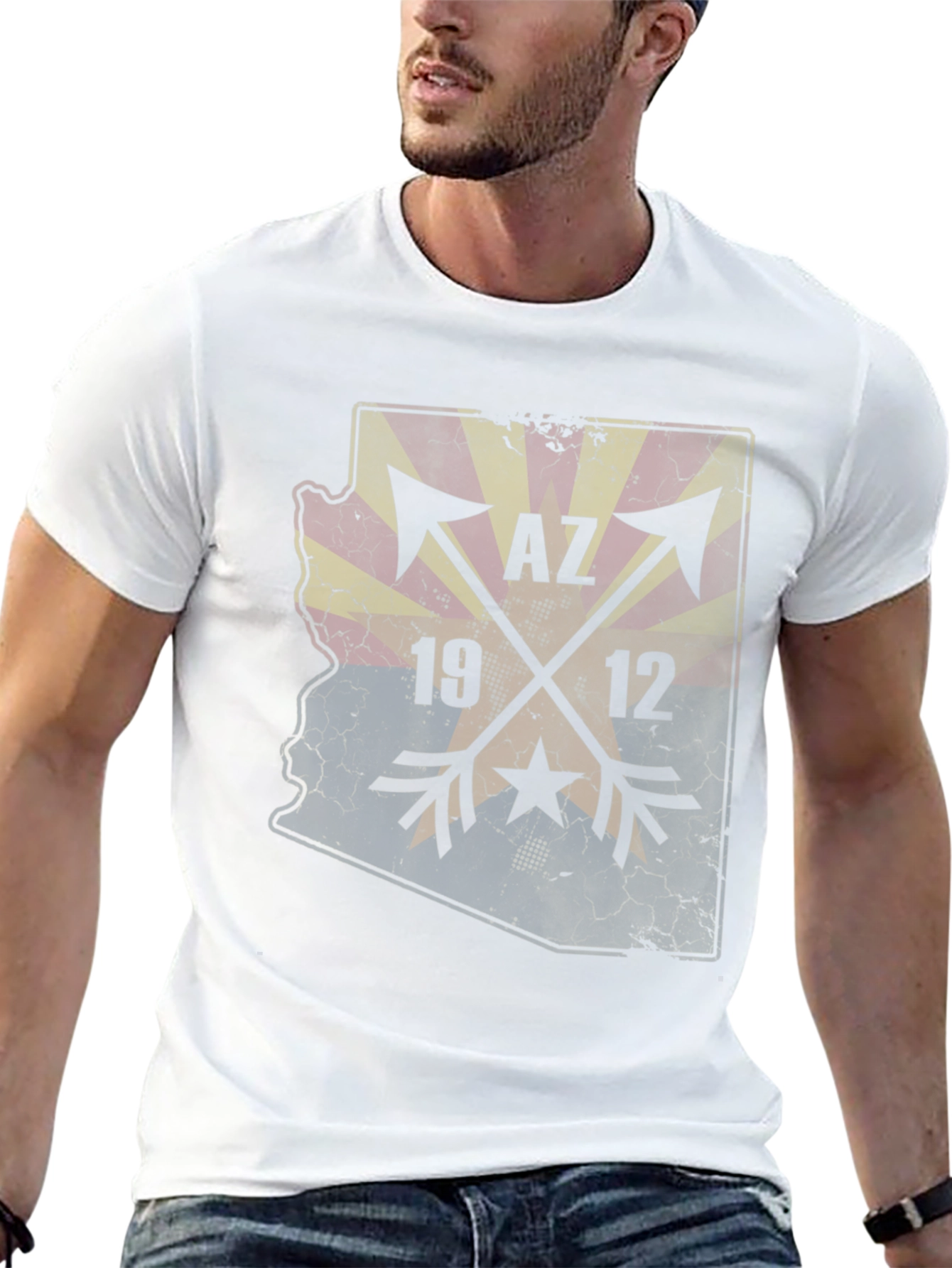 Arizona State Map T-Shirt - AZ 1912