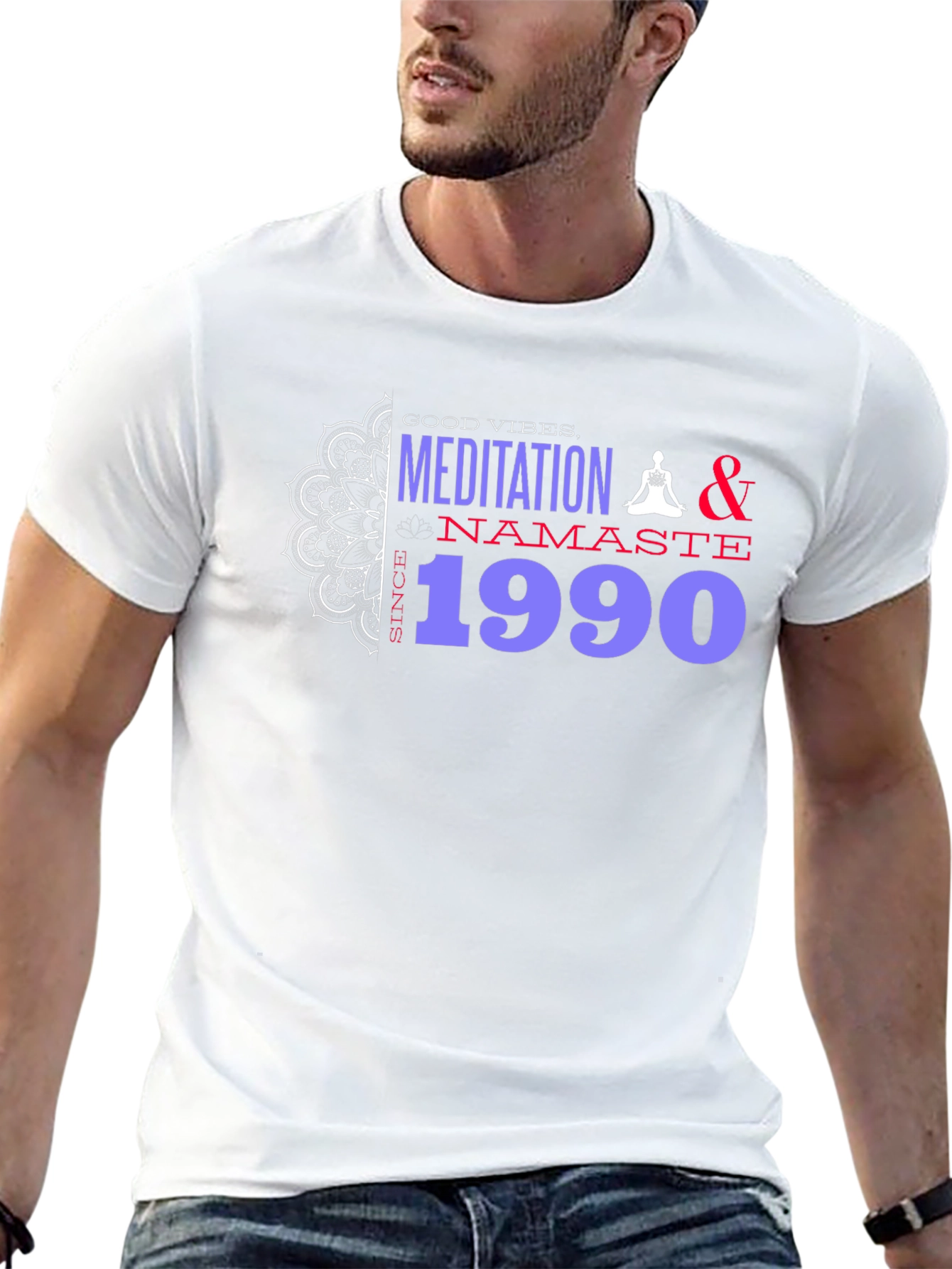 Meditation Namaste 1990 Tee