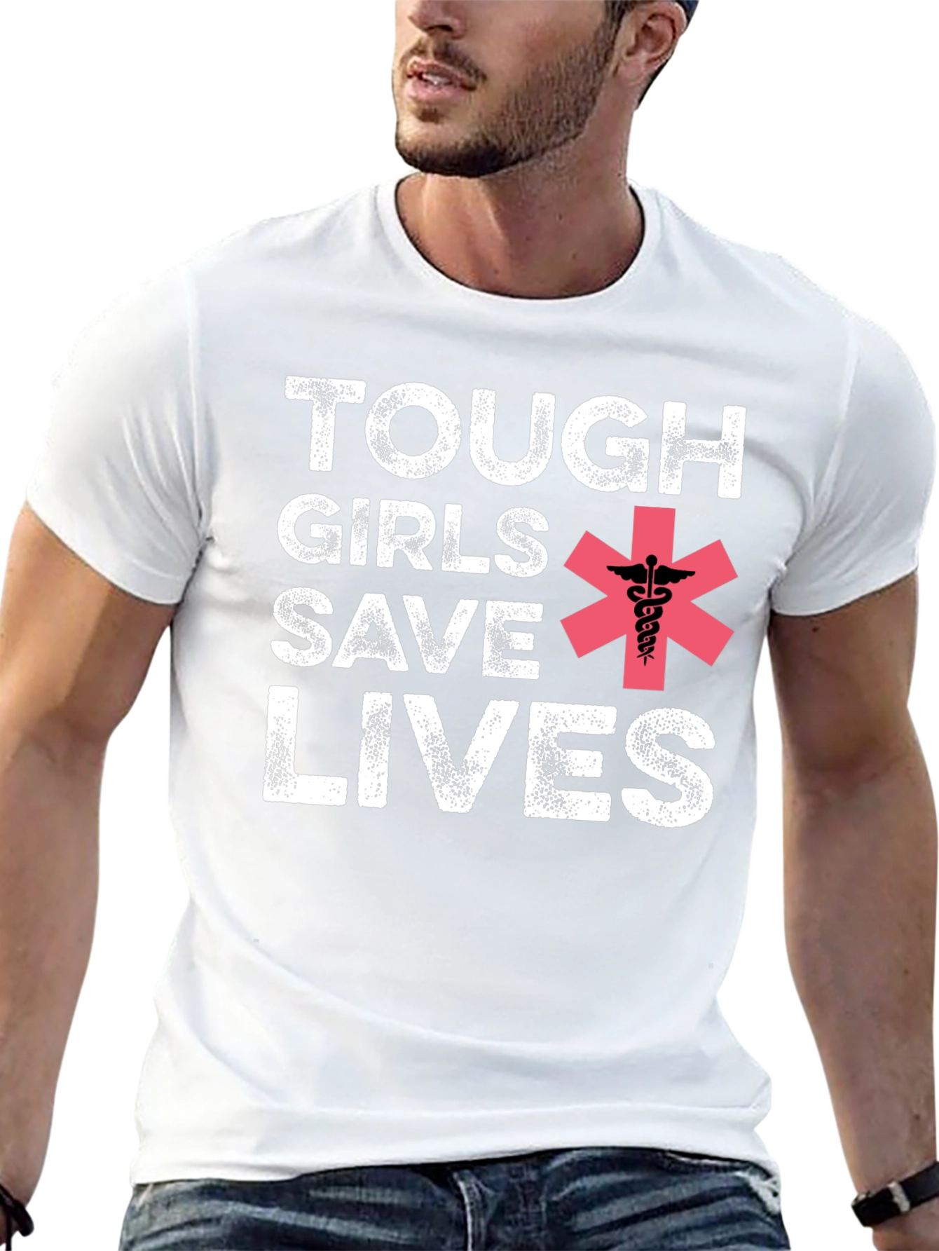 Tough Girls Save Lives Graphic Tee