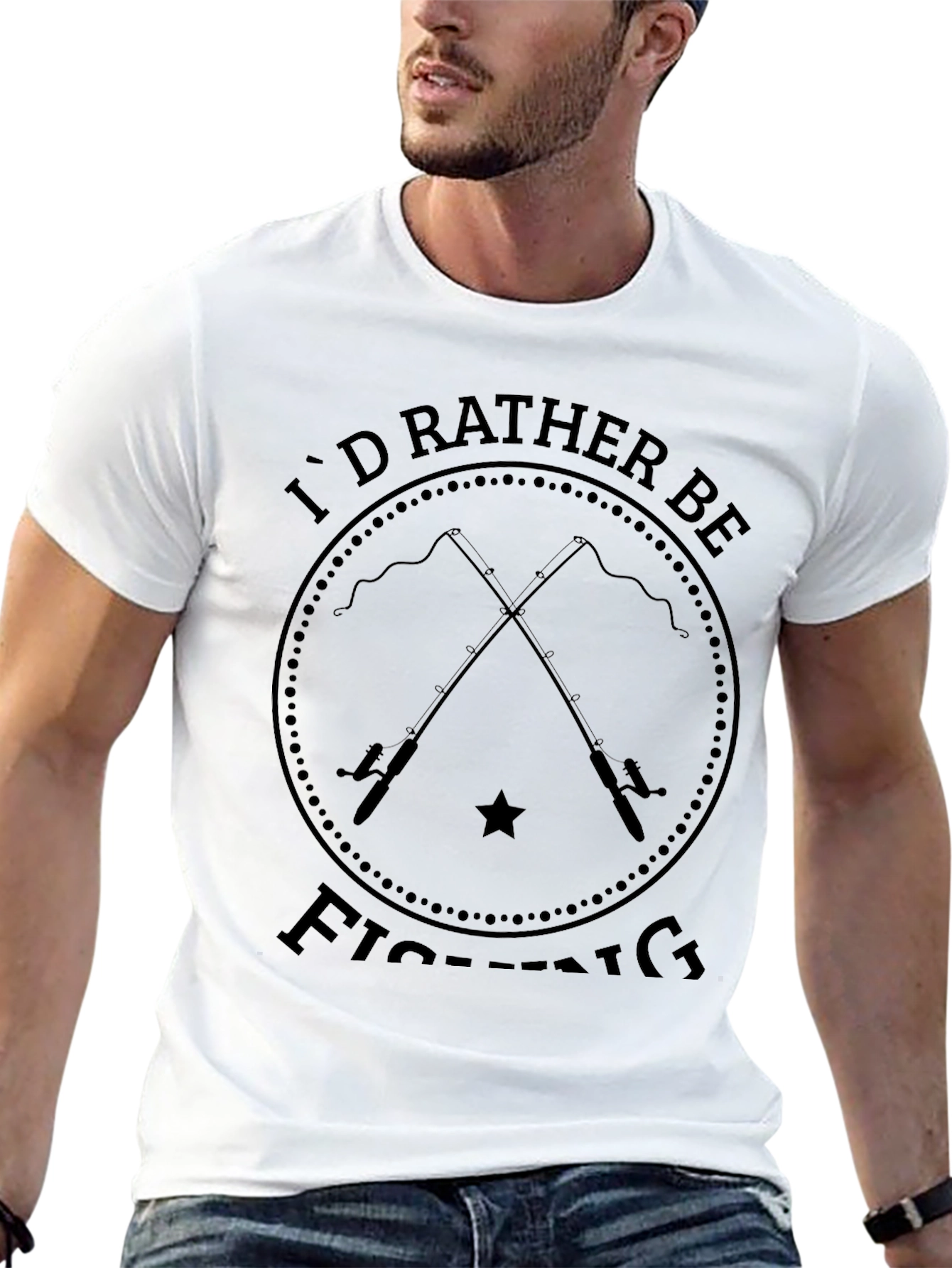 Id Rather Be Fishing Graphic T-Shirt