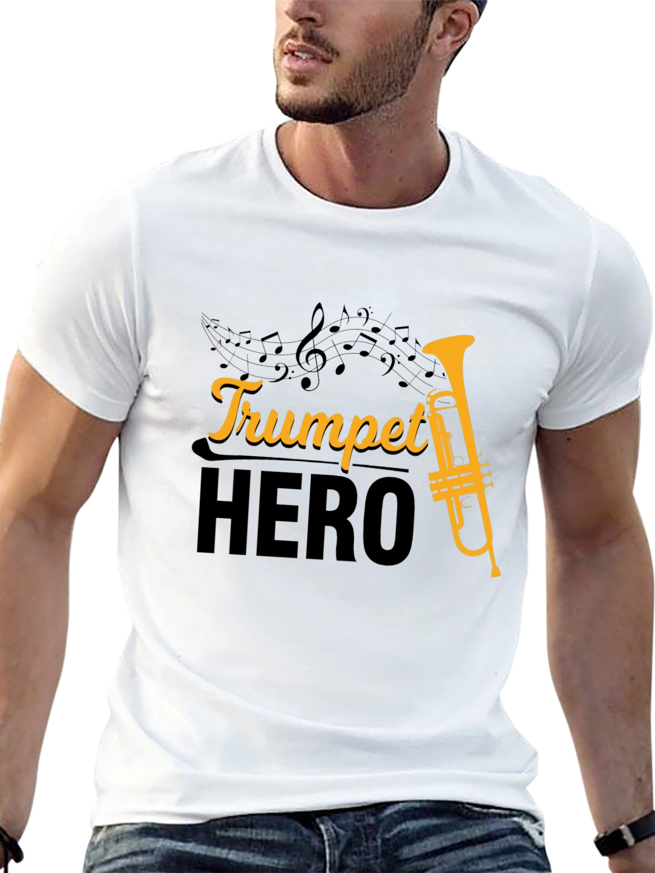 Trumpet Hero T-Shirt - Music Lover Tee