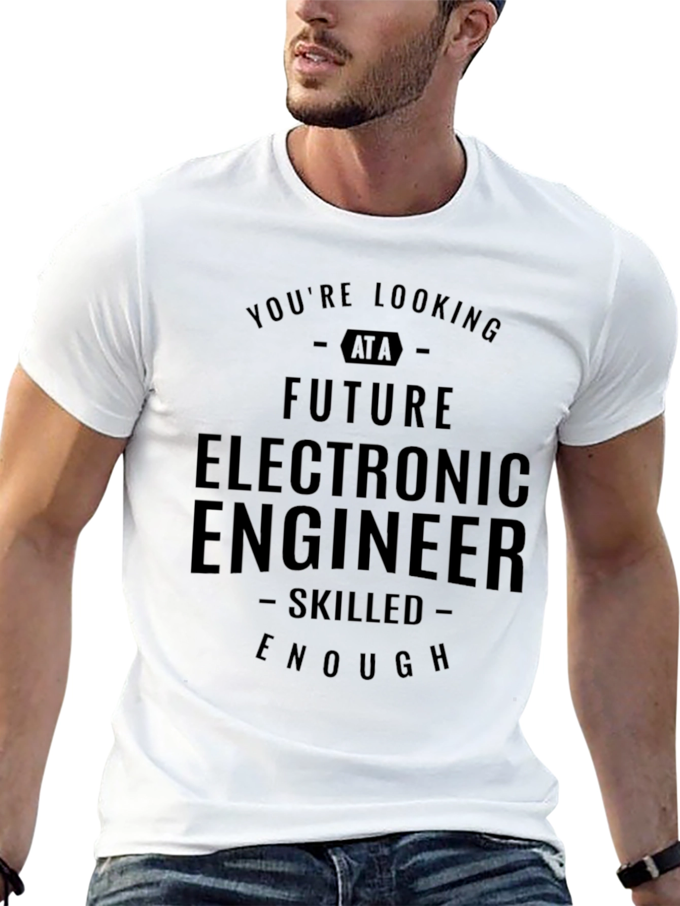 Future Electronic Engineer Black T-Shirt