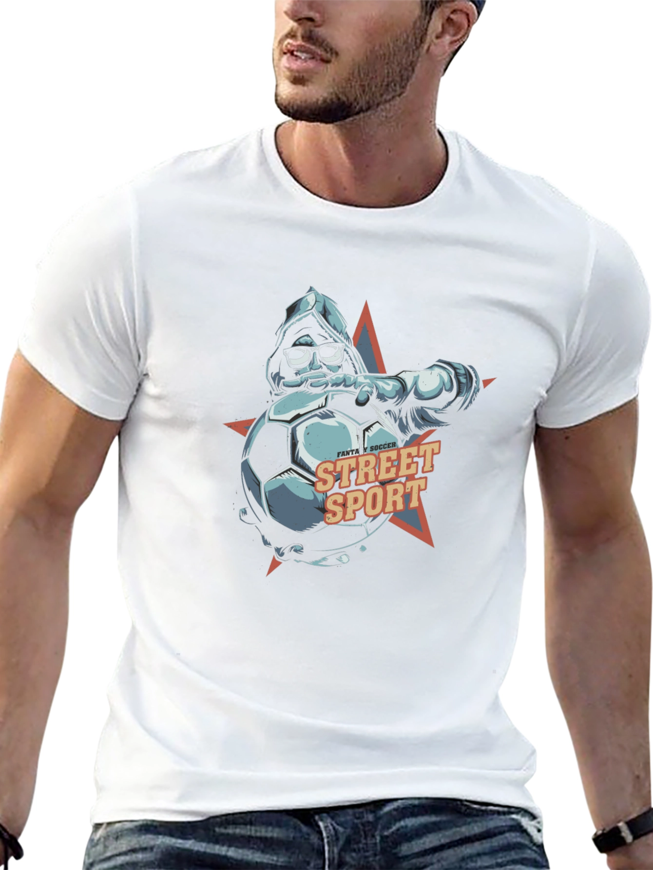 Street Sport T-Shirt: Fantasy Soccer Design