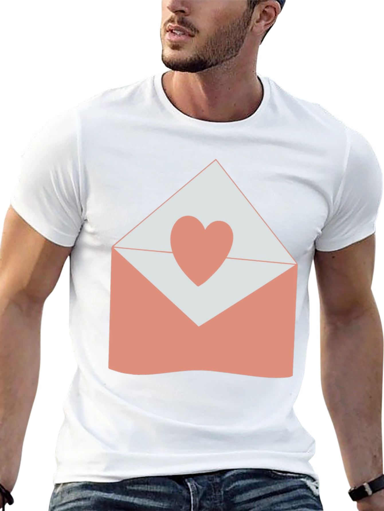 Heart Envelope Graphic T-Shirt - Love Letter Tee