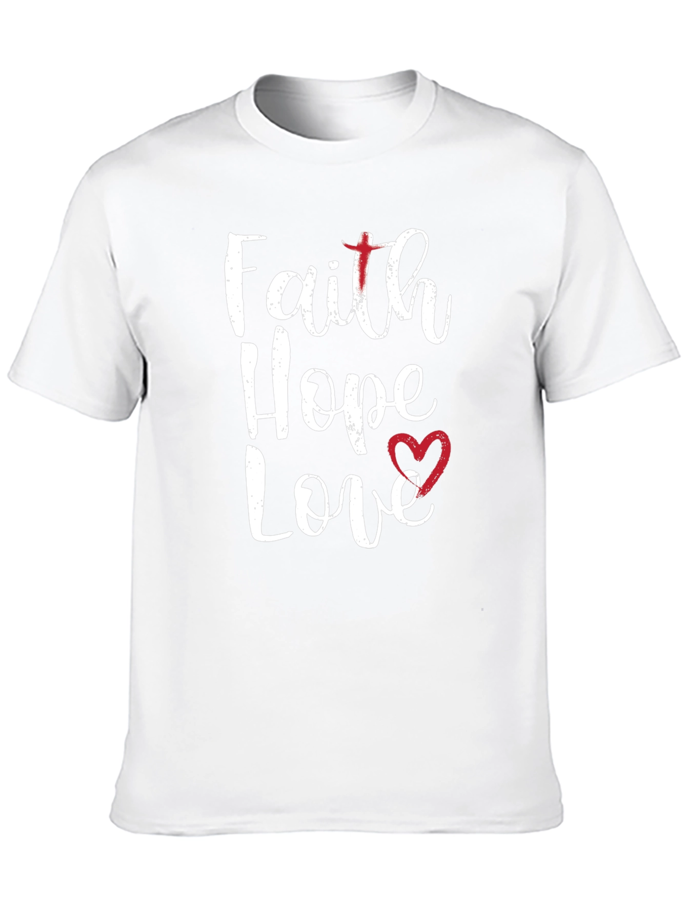 Faith Hope Love Graphic Tee Shirt
