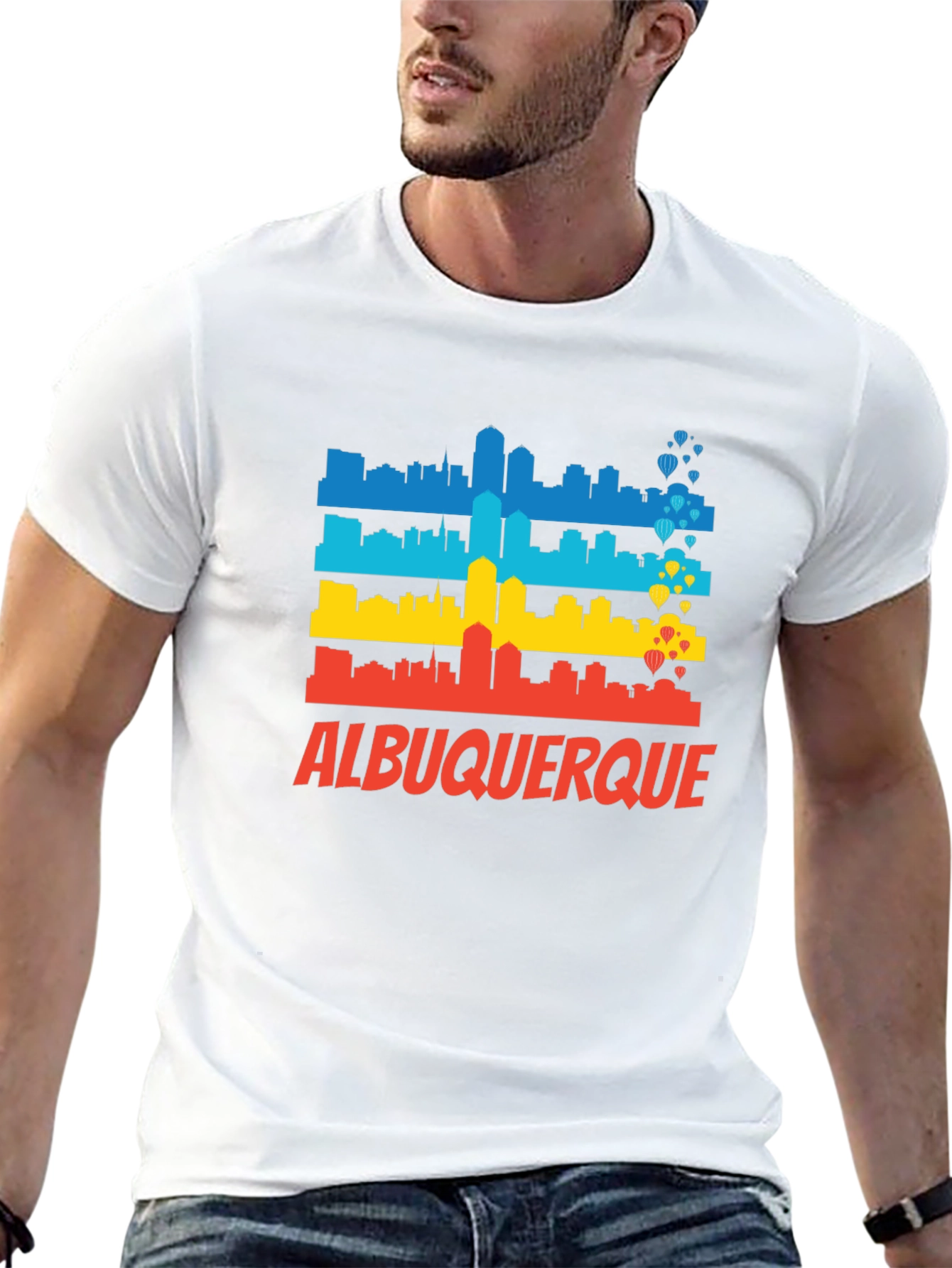 Albuquerque Skyline Graphic T-Shirt