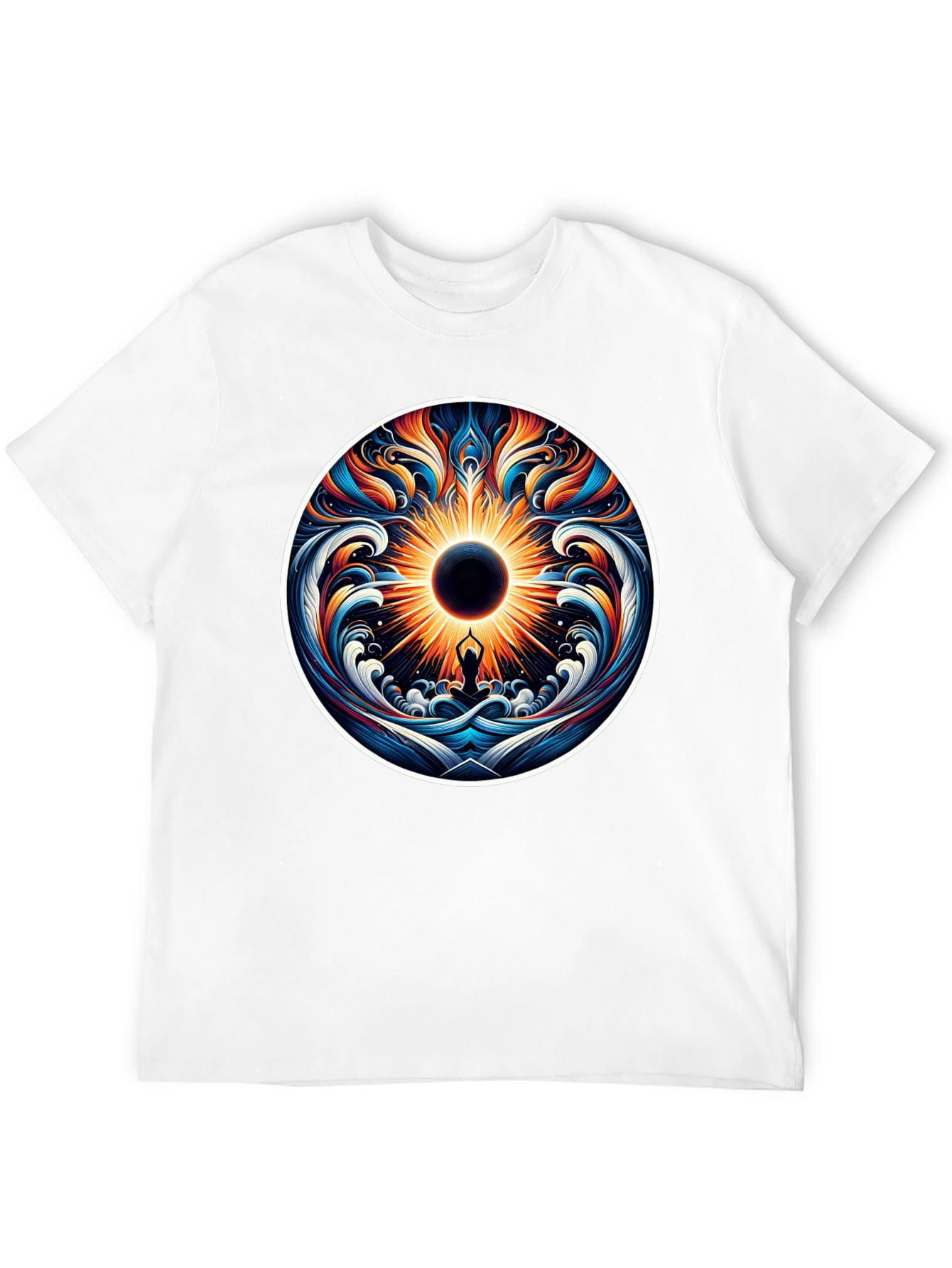 Psychedelic Yoga Eclipse Graphic Tee