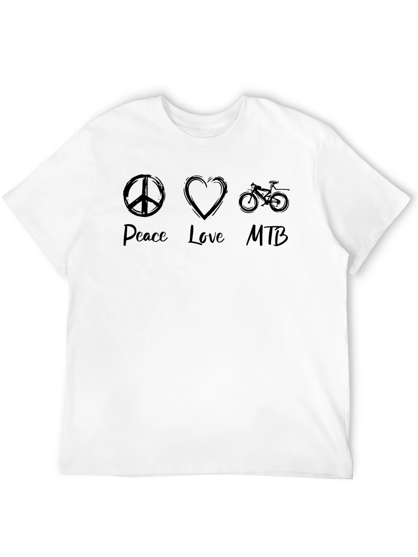 Peace Love MTB Graphic T-Shirt