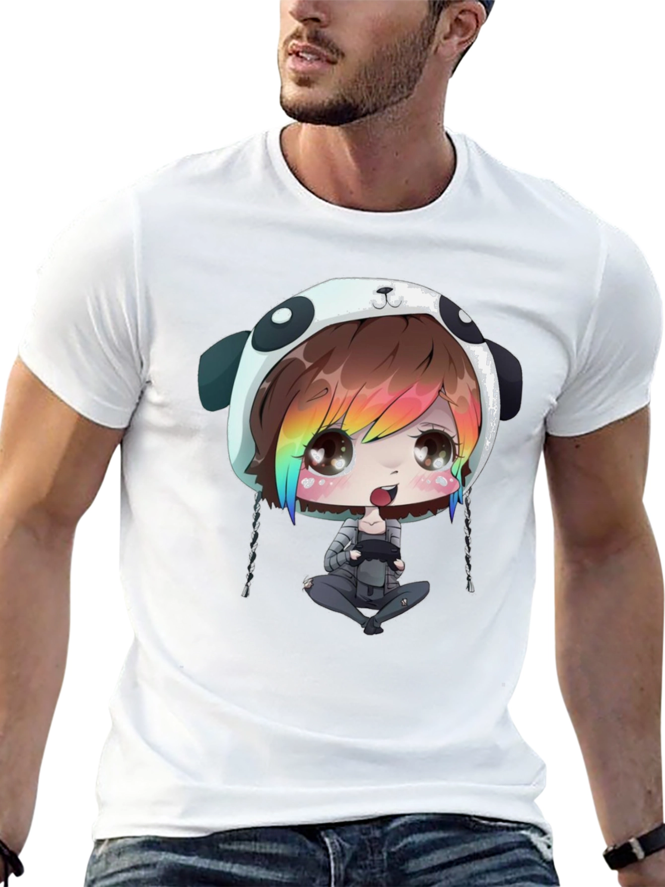 Anime Gamer Black T-Shirt
