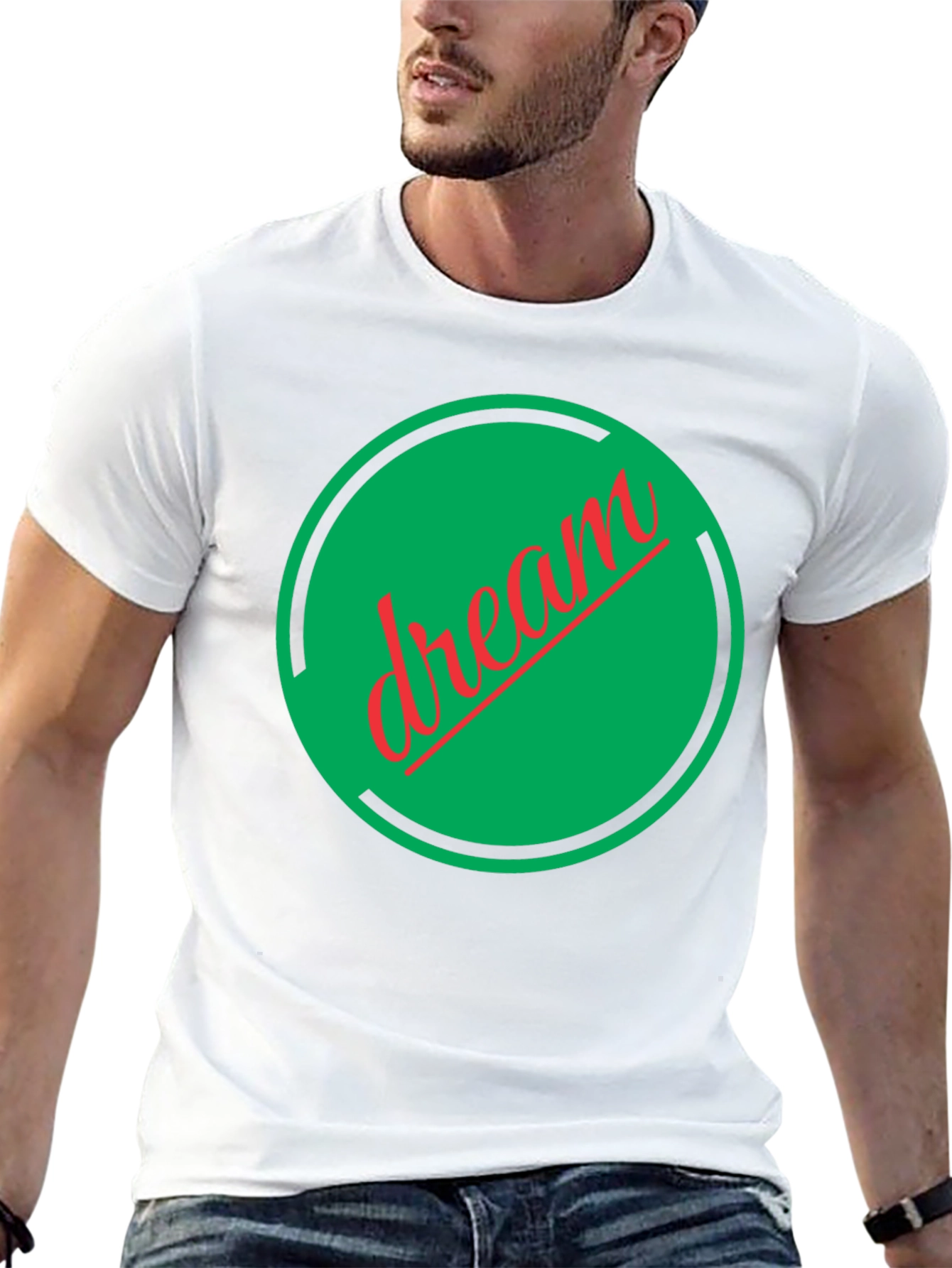 Dream Circle Graphic Tee - Soft Cotton Comfort