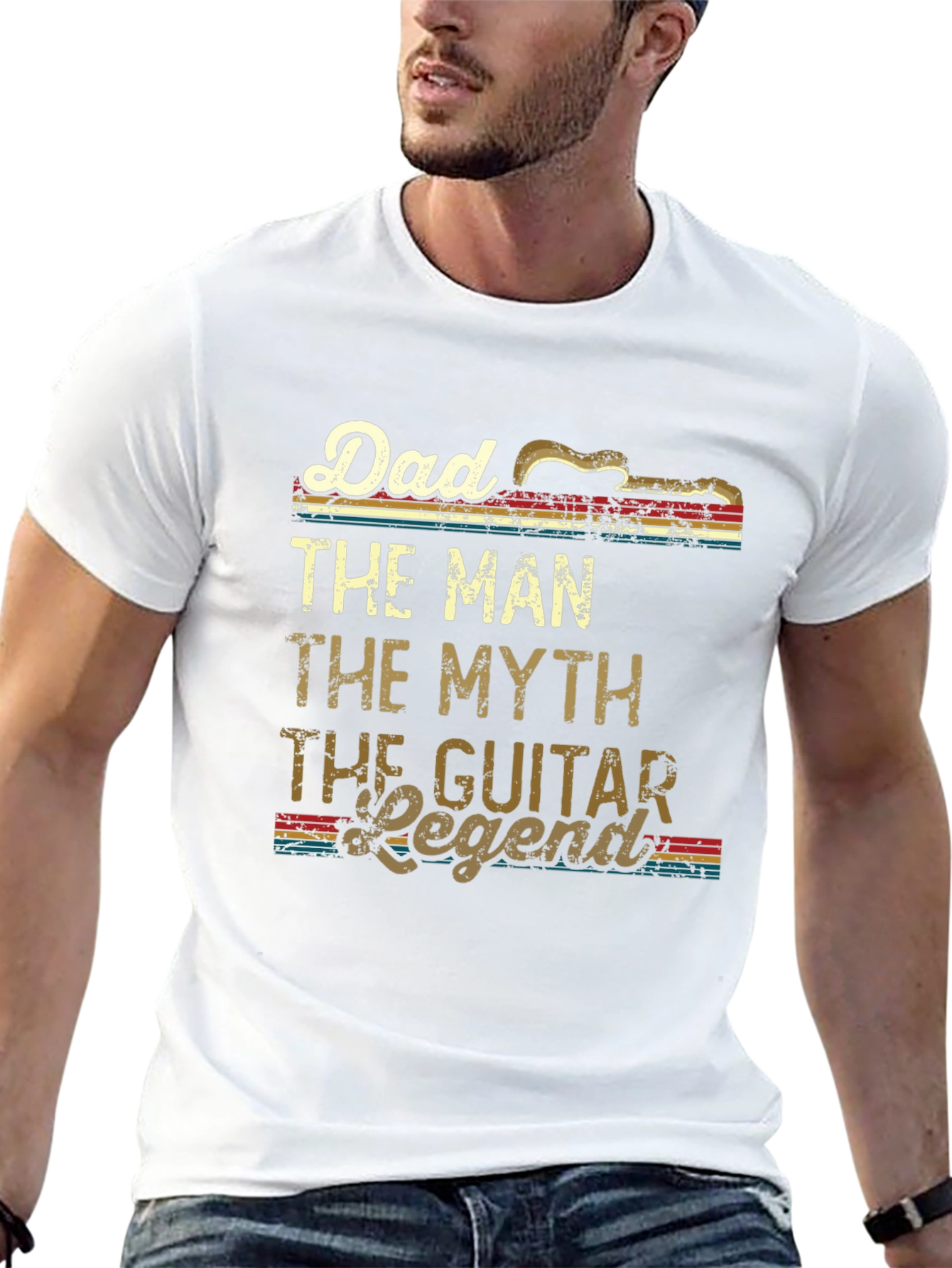 Dad Guitar Legend T-Shirt - The Man The Myth!