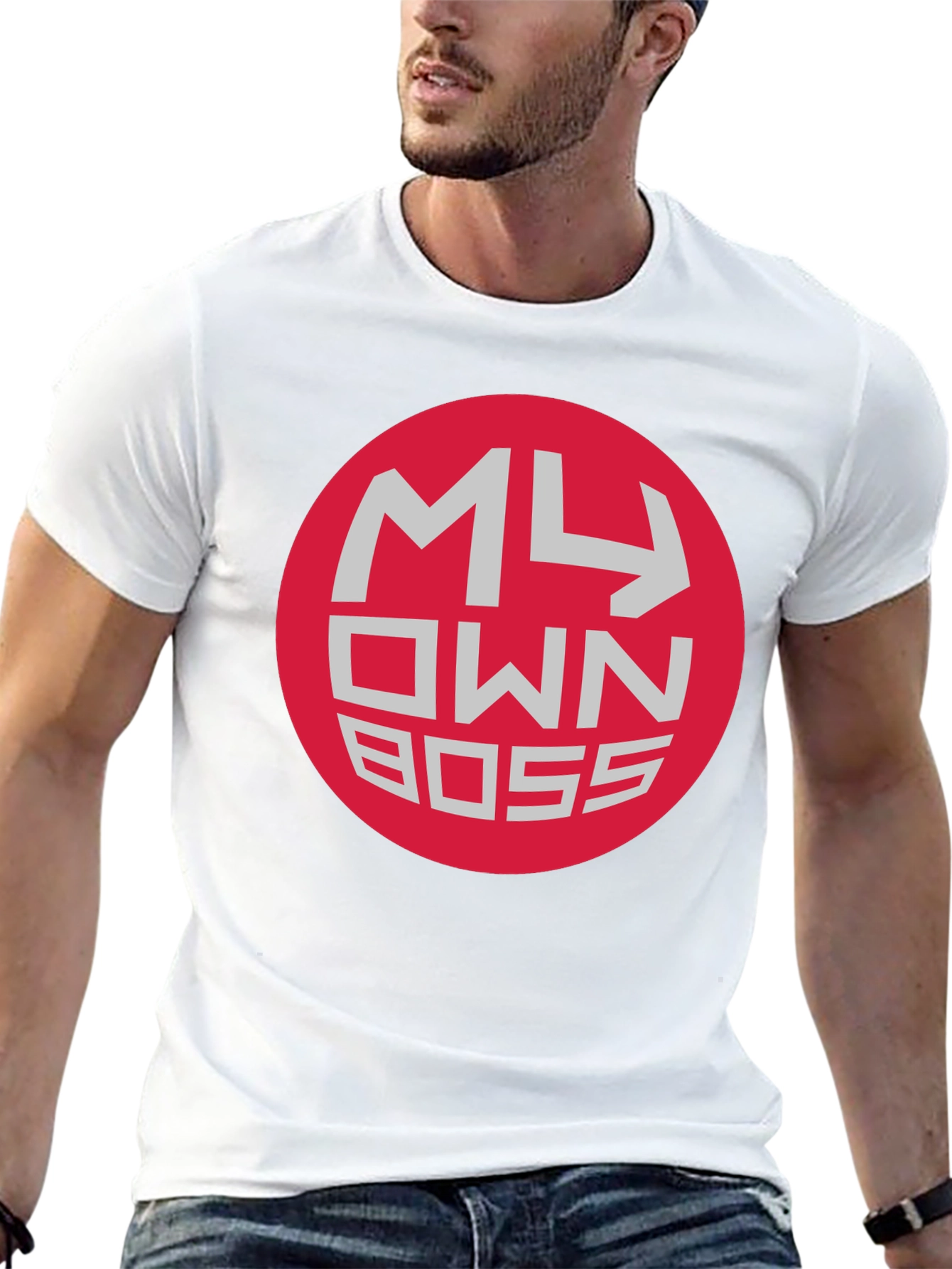 My Own Boss Graphic Tee - Black Crew Neck