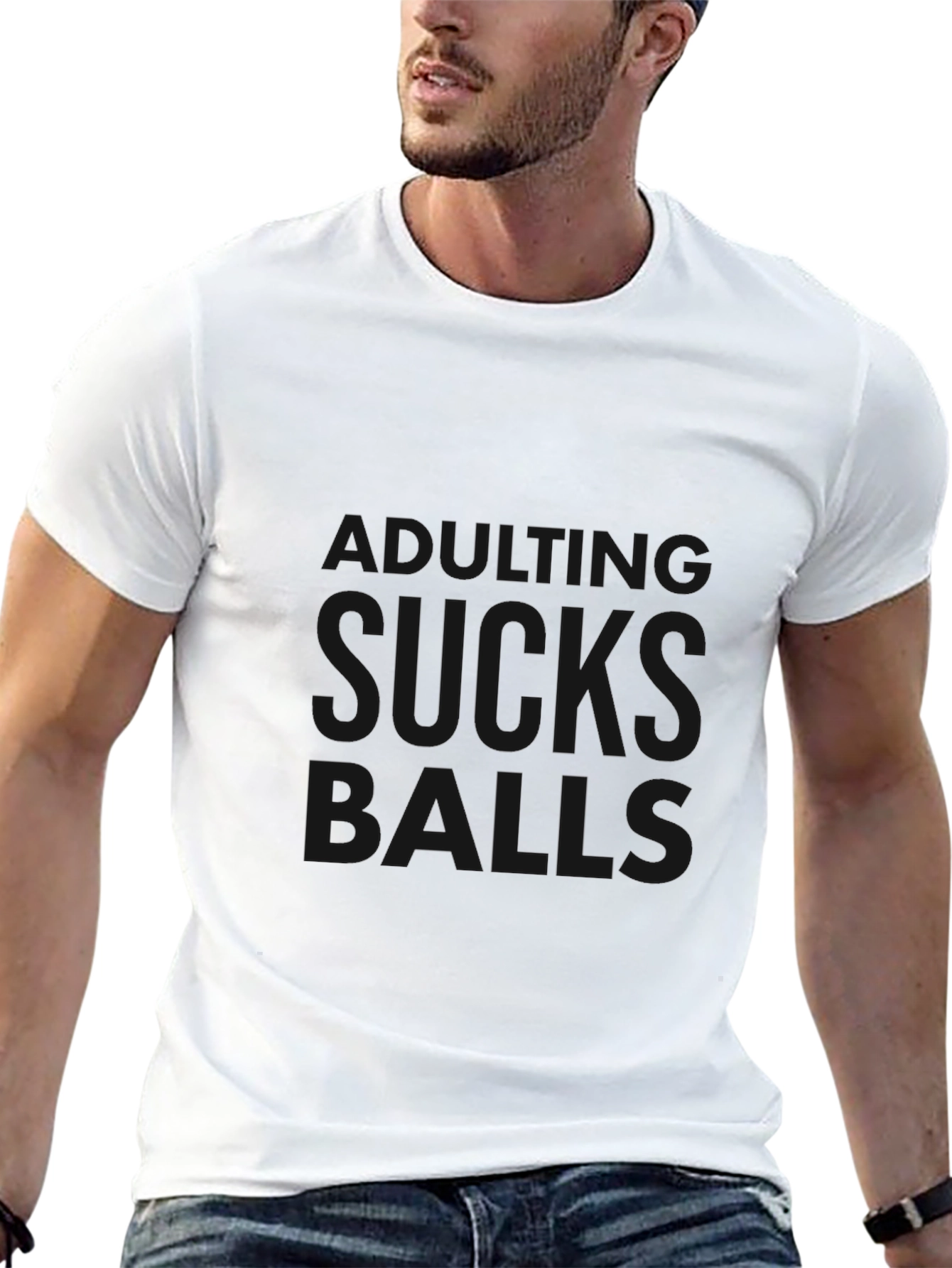 Funny Graphic Tee - Life Sucks Balls