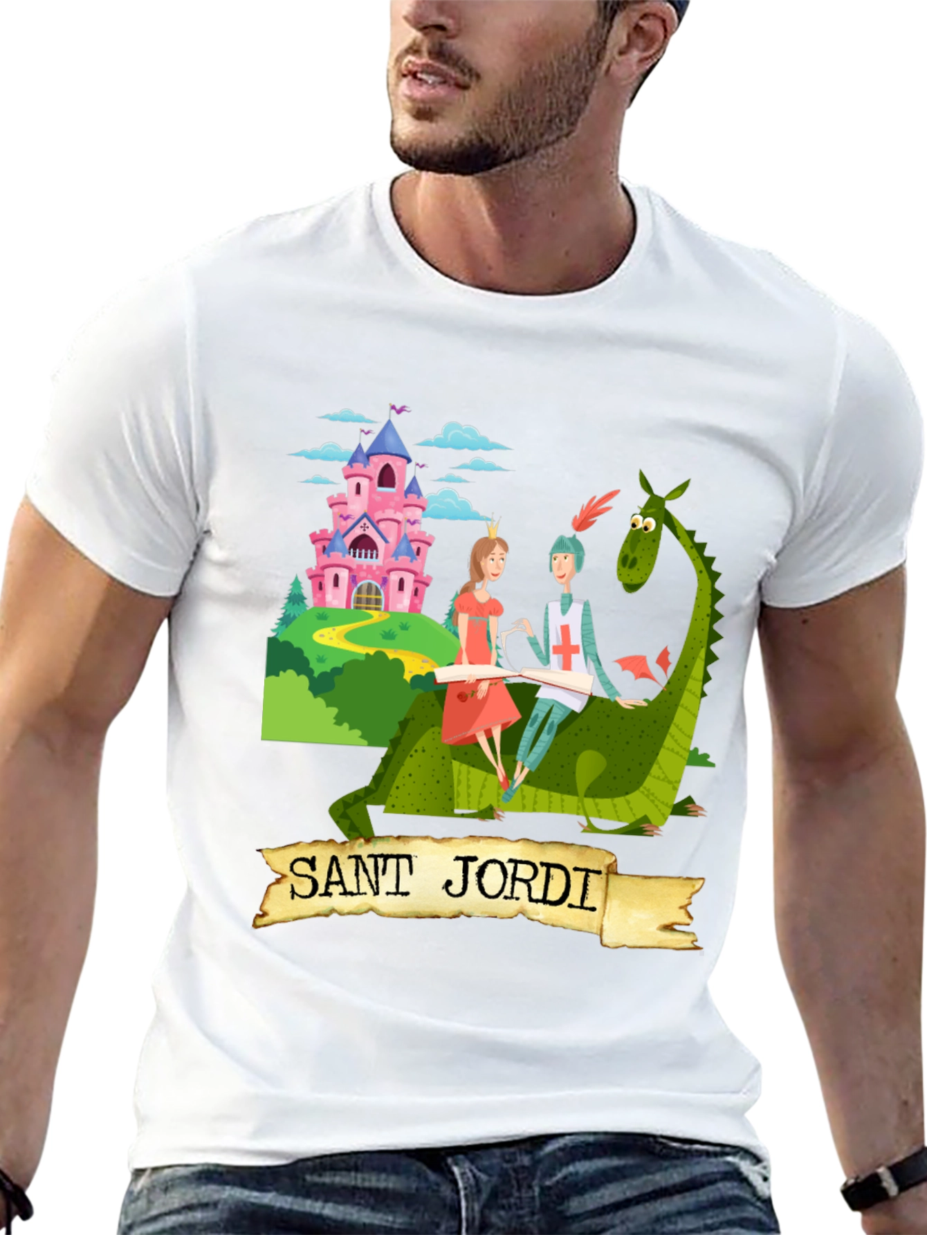 Sant Jordi Knight and Dragon T-Shirt