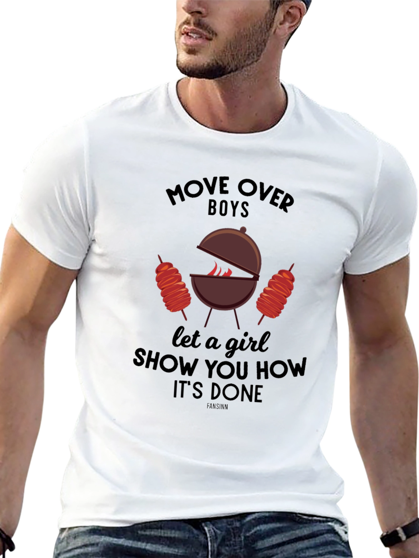 BBQ Girl Power T-Shirt: Move Over Boys
