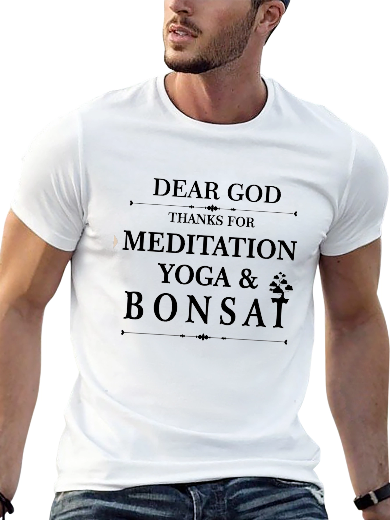 Meditation Yoga Bonsai T-Shirt - Dear God Thanks