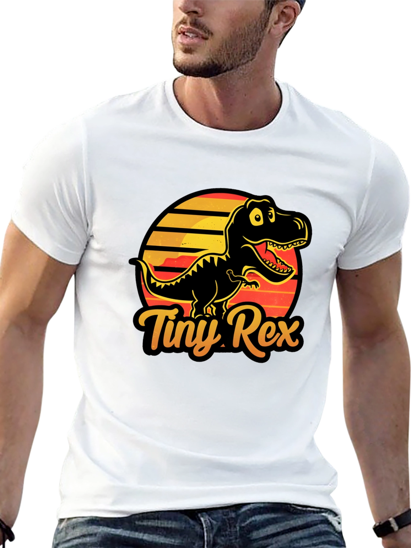 Tiny Rex T-Shirt - Black Dinosaur Graphic Tee