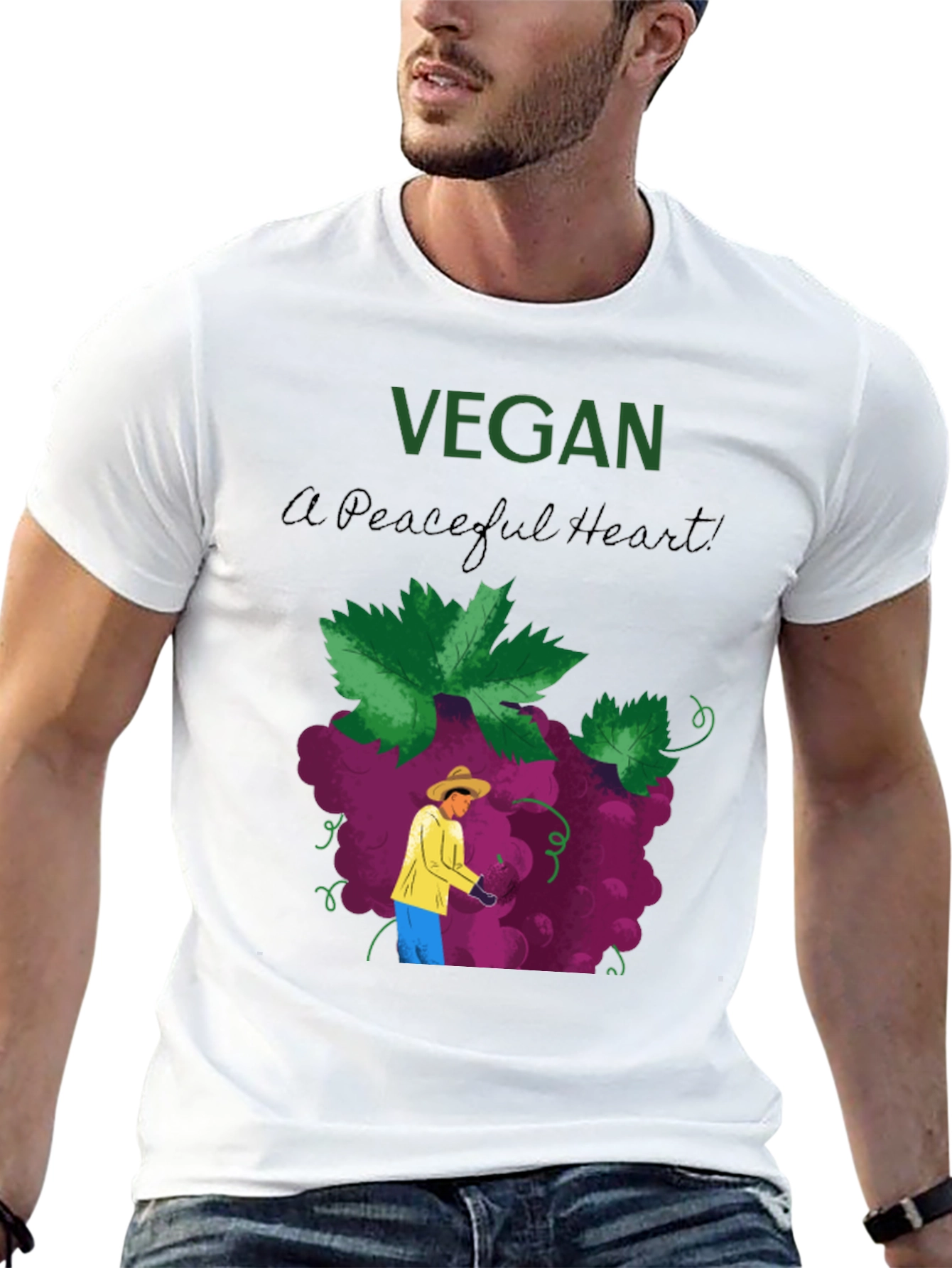 Vegan Peaceful Heart T-Shirt