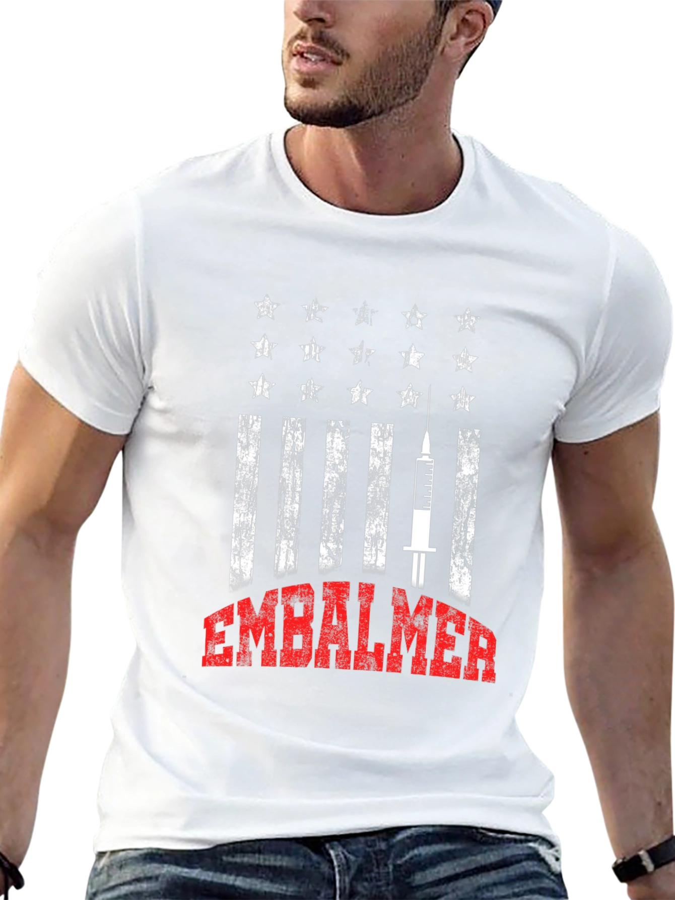 Embalmer American Flag Style T-Shirt