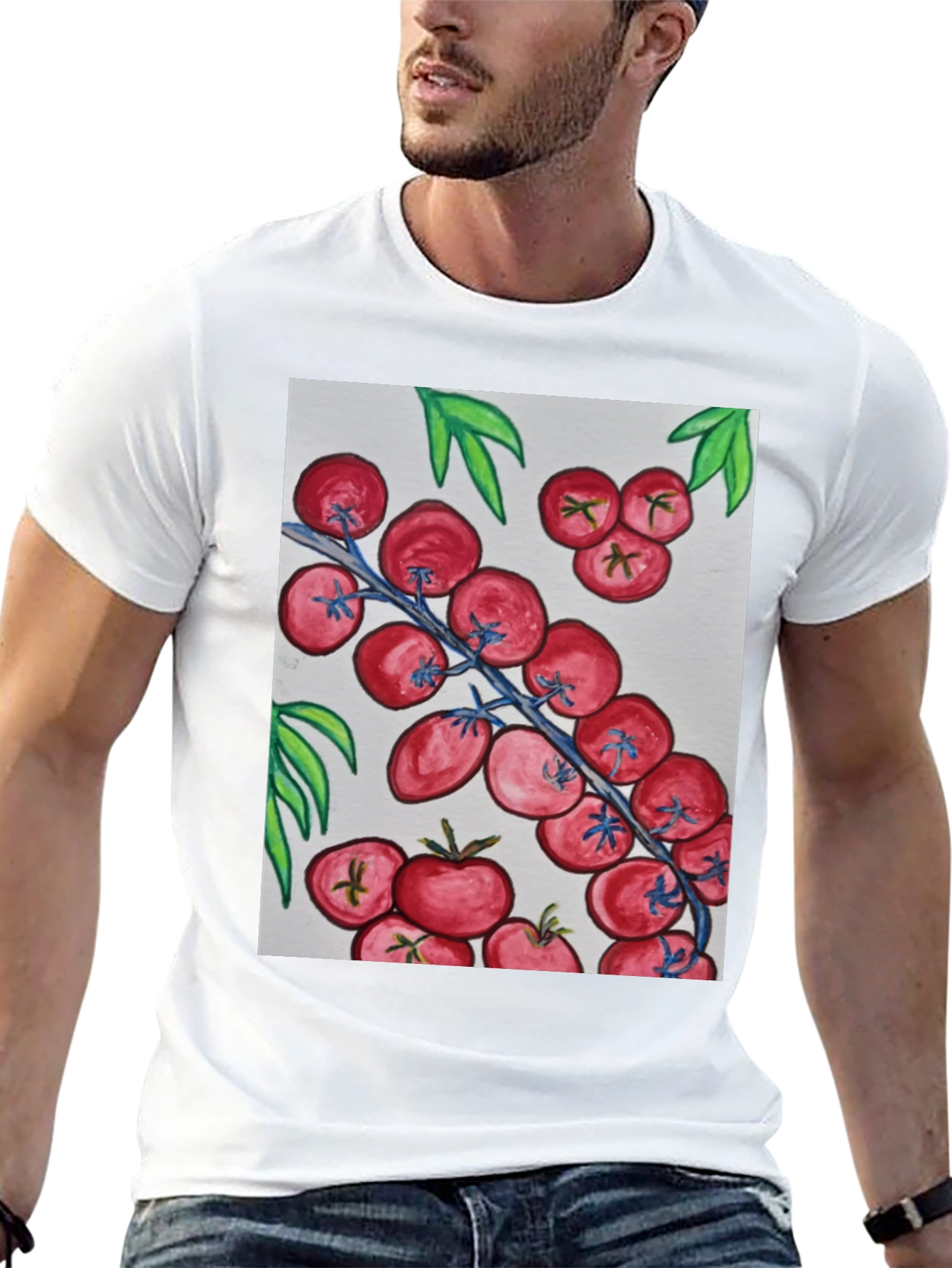 Tomato Vine Graphic Tee - Fresh & Fun!