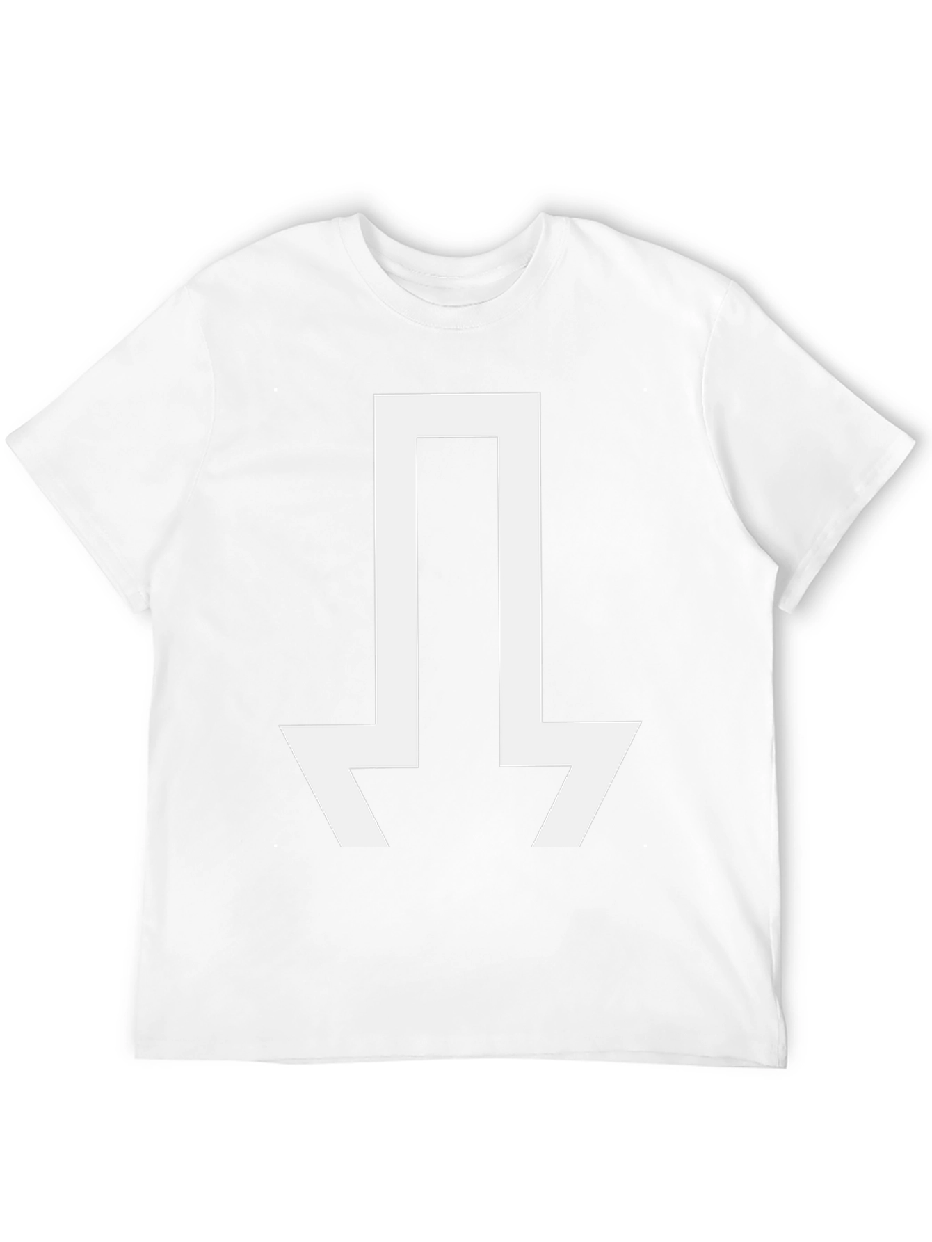 Abstract Arrow Graphic Tee - Casual Black T-Shirt