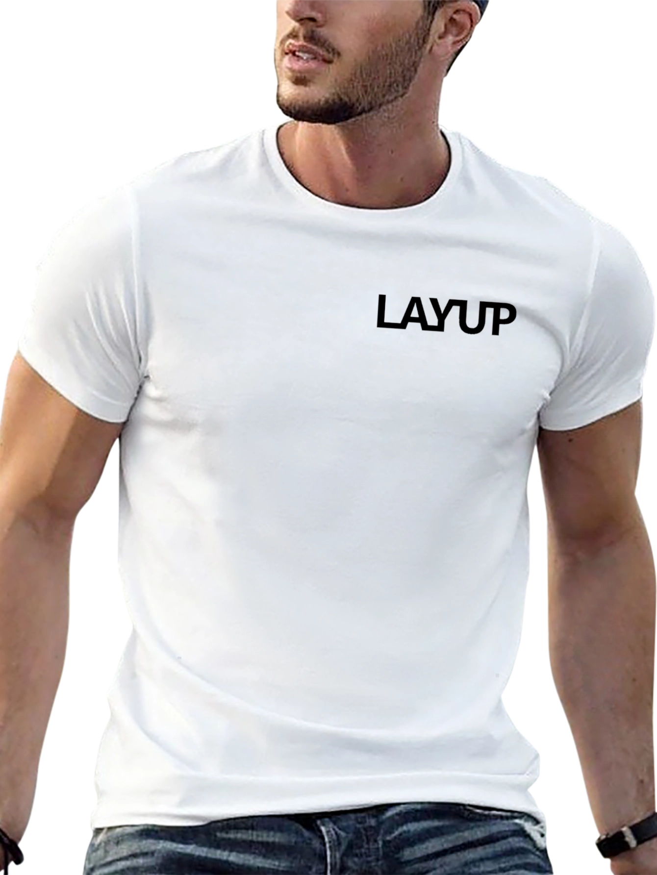 Mens Black LAYUP Graphic Tee