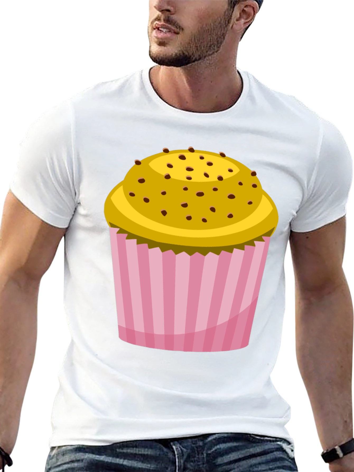Cupcake Graphic Black T-Shirt