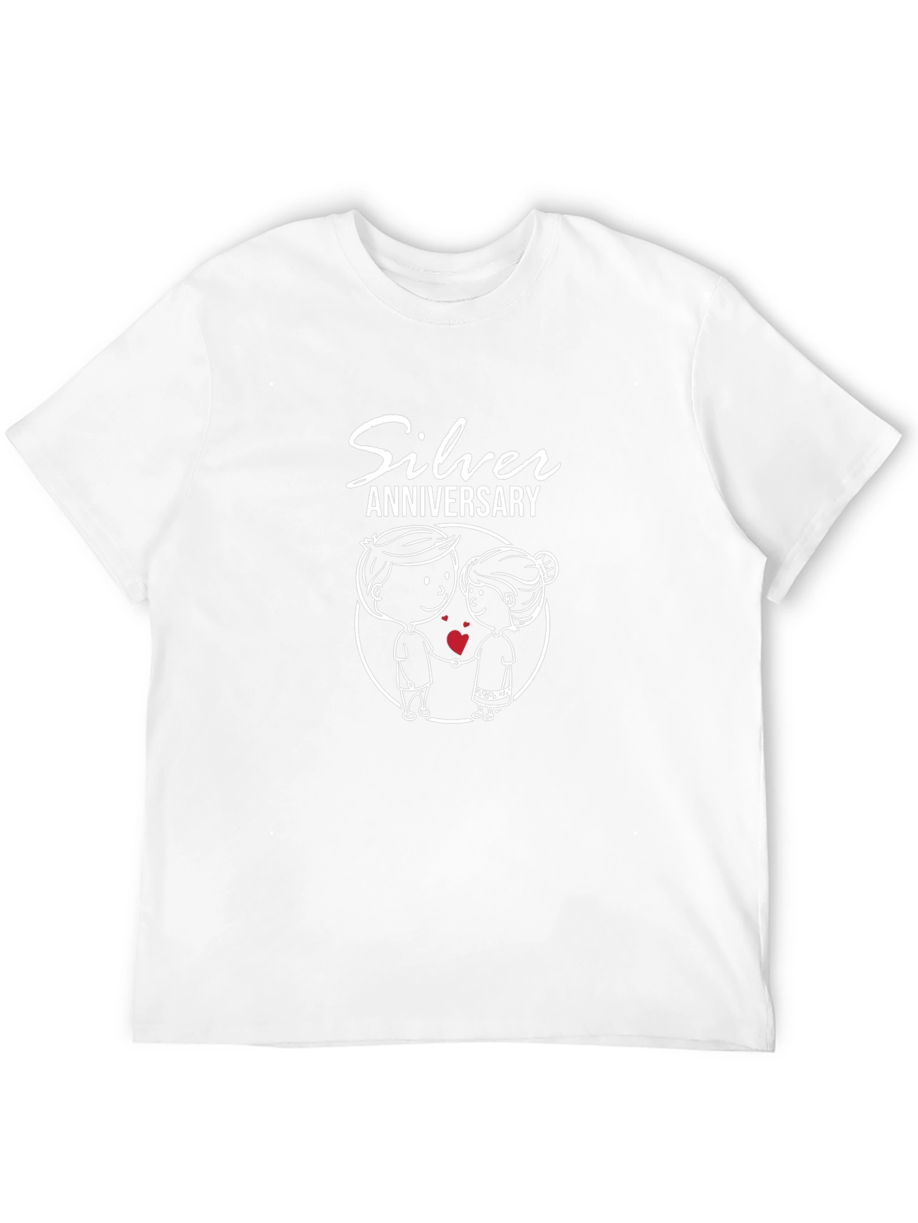 Silver Anniversary Couple Matching T-Shirt