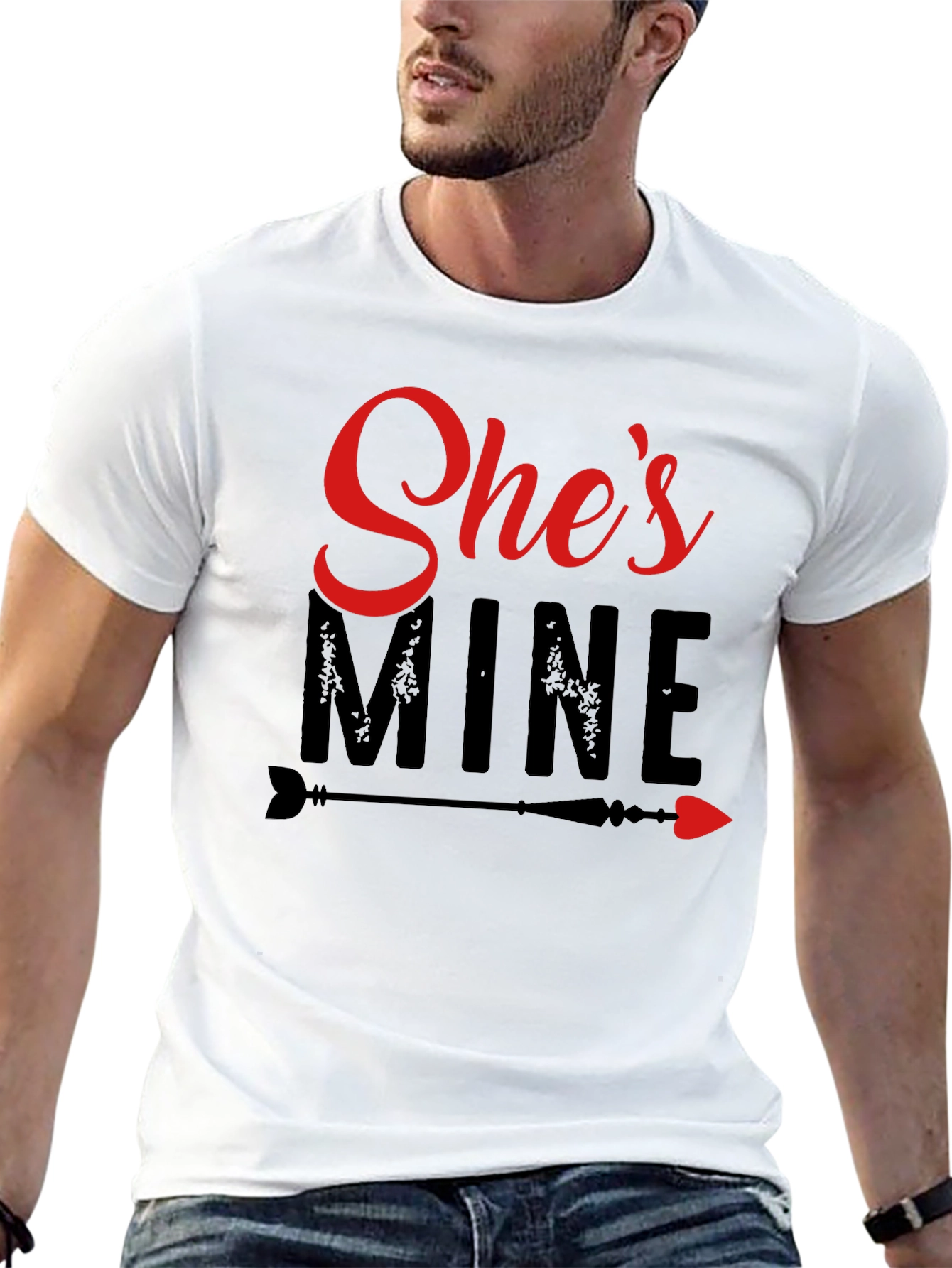 Shes Mine Graphic Tee - Valentines Day Gift