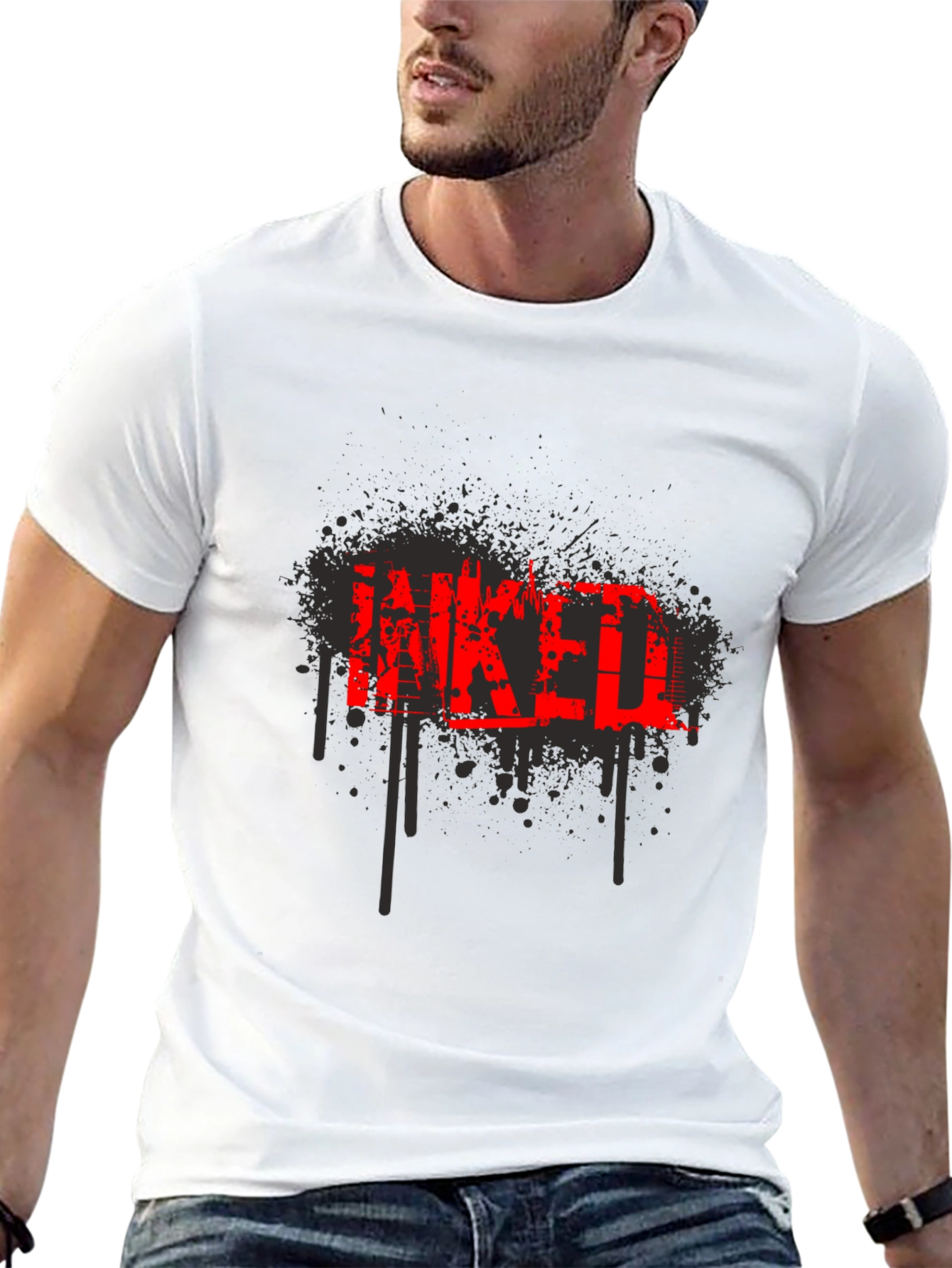 Inked Graphic T-Shirt - Cool Tattoo Design