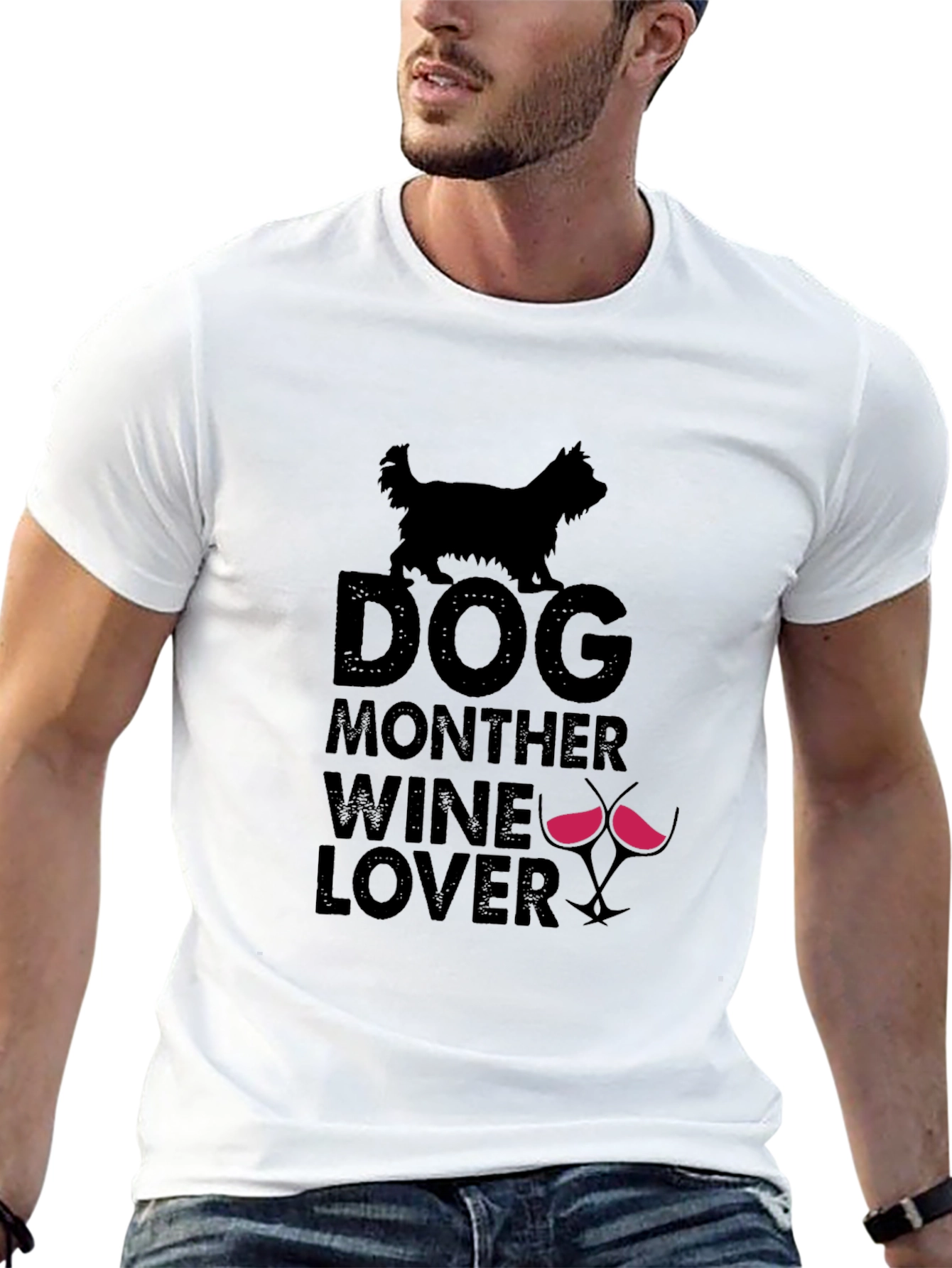 Dog Mother Wine Lover T-Shirt