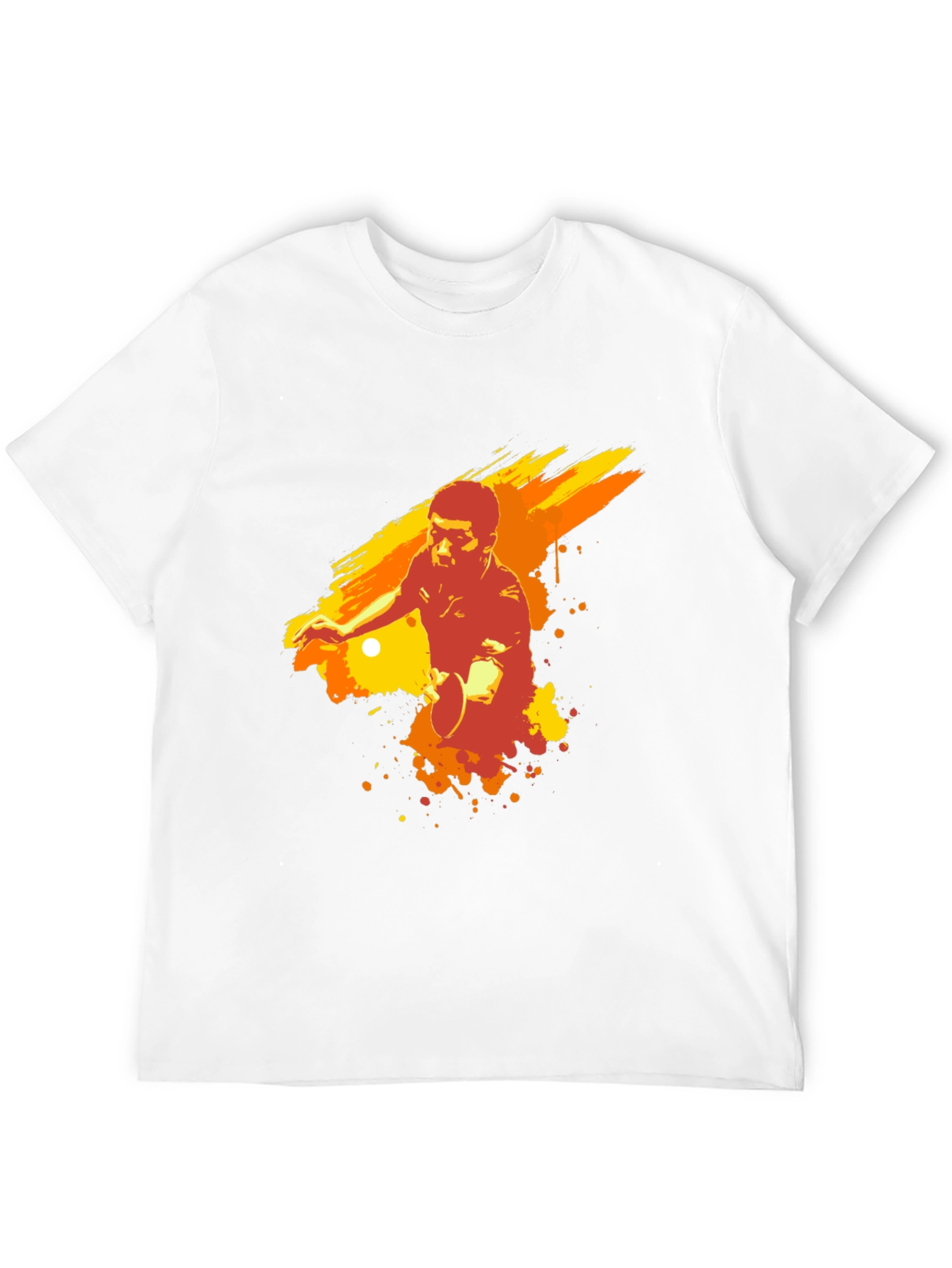 Table Tennis Player Graphic Tee - Black